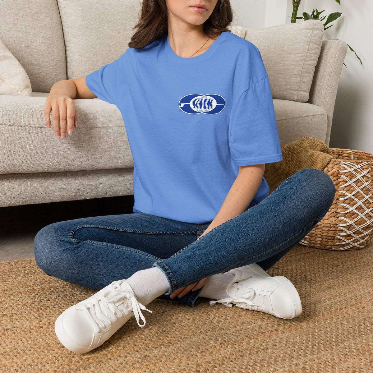 Rick Surfboards Unisex Softstyle T-Shirt Old School Hermosa Beach
