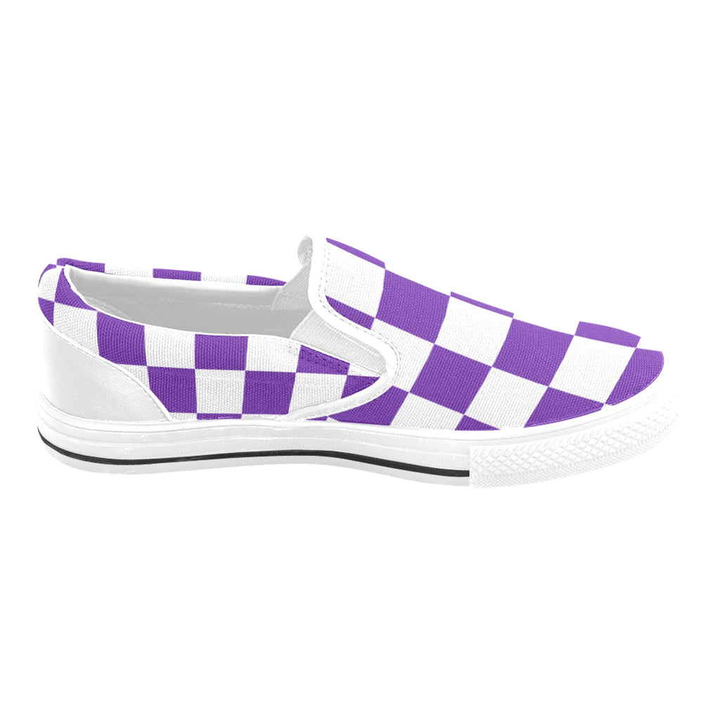 Checkerboard Slip-on Canvas Kid's Shoes (Big Kid)
