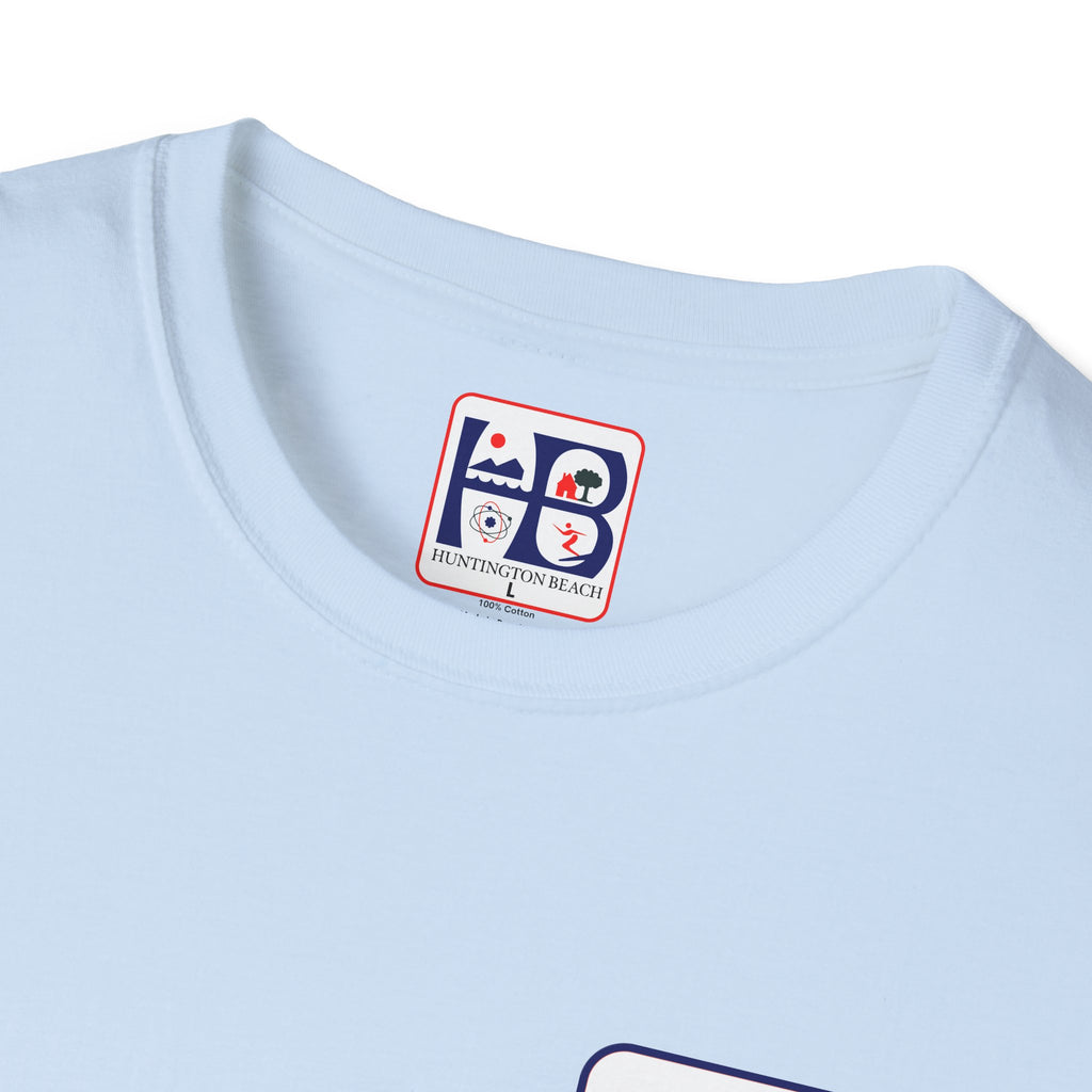 Huntington Beach Retro Logo T-Shirt — HB Surf & Sunset Tee (printed 3 side)
