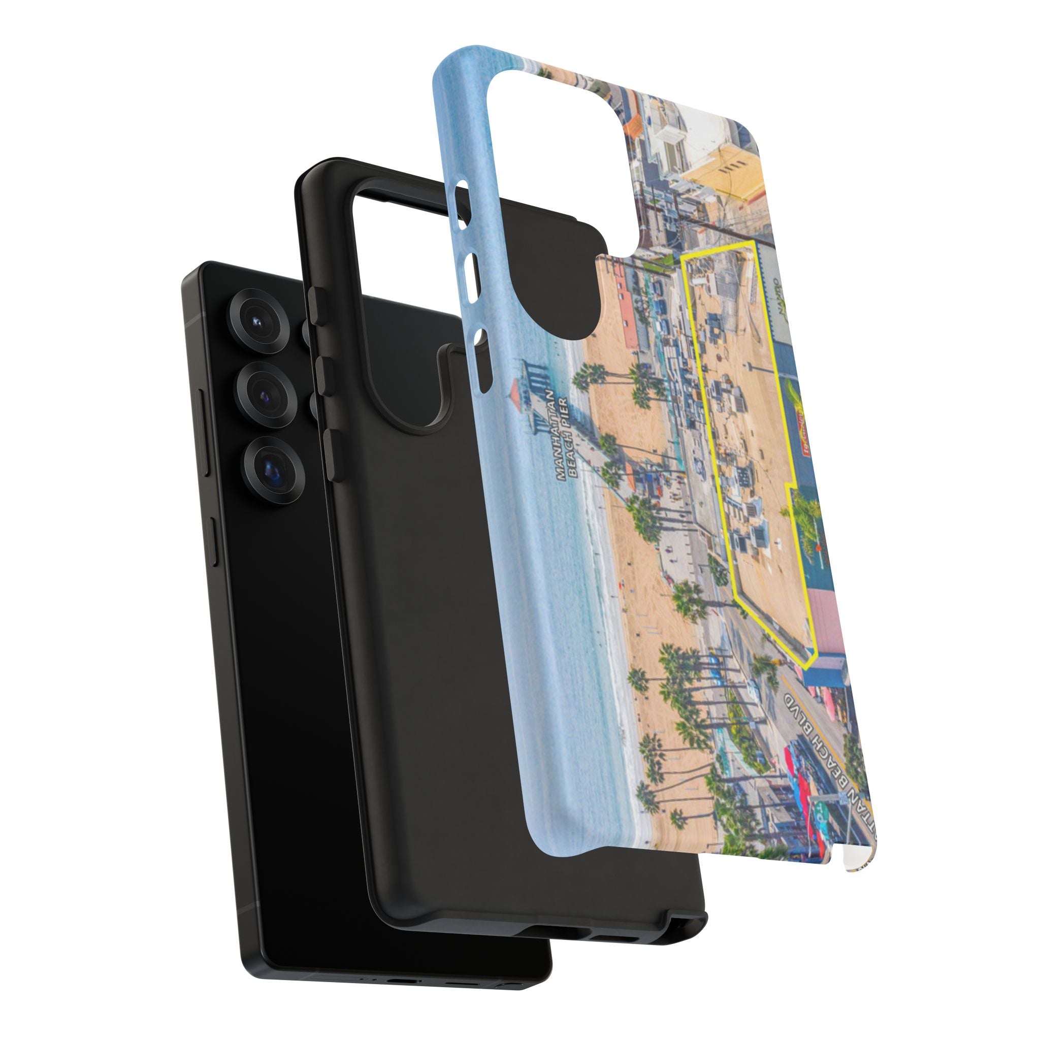 Phone Cases, Manhattan Beach California iPhone Samsung Google Tough Cases, Beach Lovers Gifts, Coastal Accessories, Ocean Phone Covers,