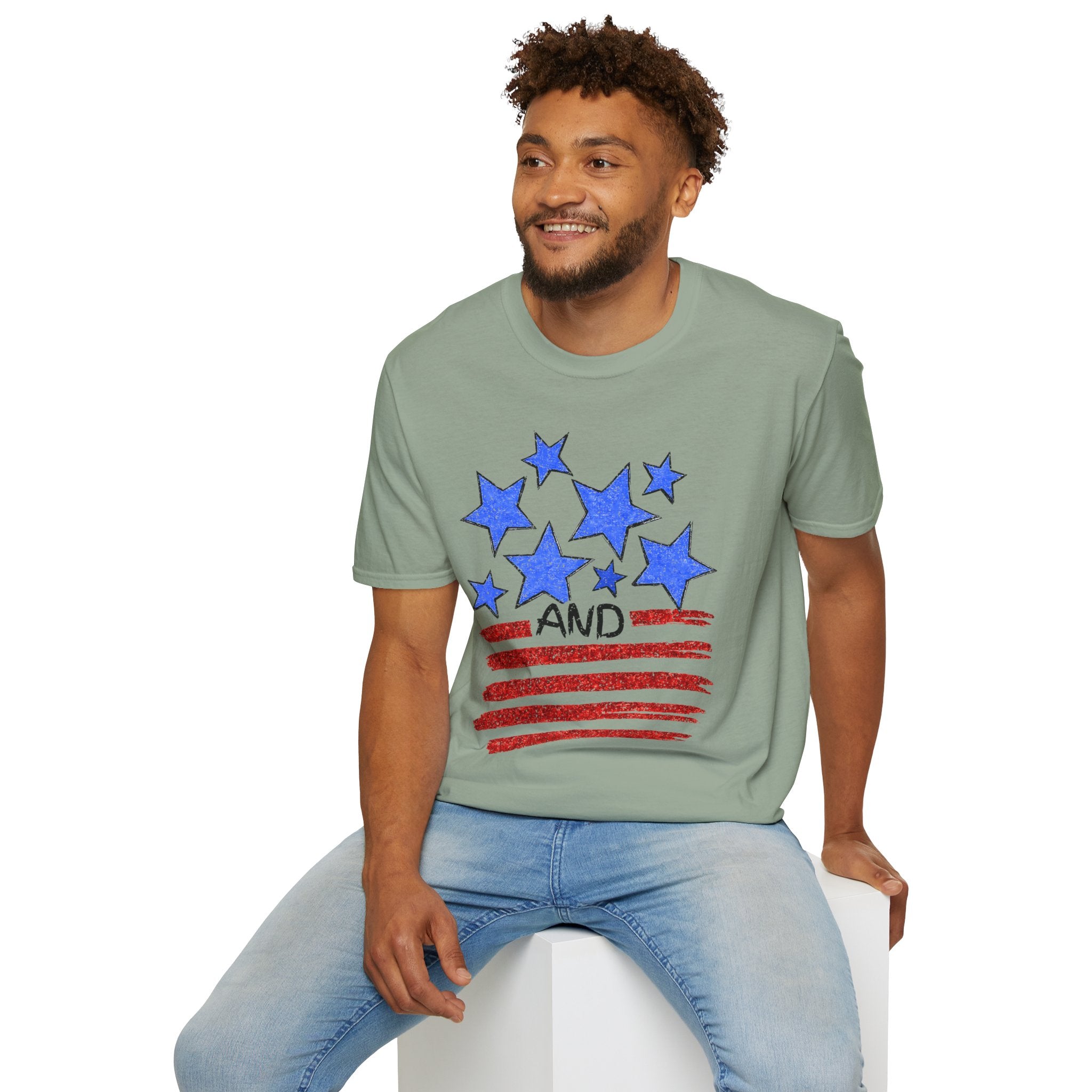 Stars and Stripes T-Shirt — Flag Graphic Patriotic Tee