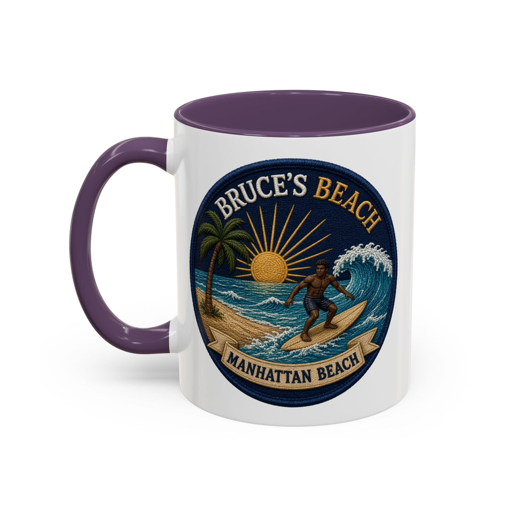 Bruce's Beach Manhattan Beach Surf Mug – Accent Coffee Cup (11/15oz)