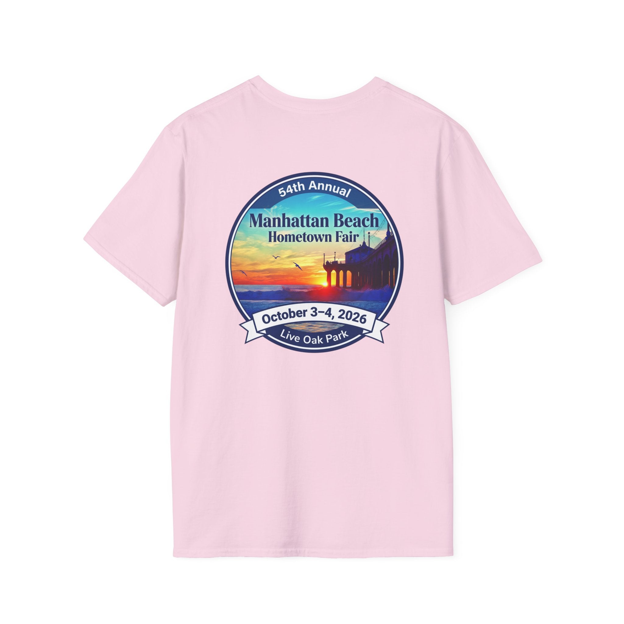 Manhattan Beach Hometown Fair T-Shirt — 54th Annual Sunset Surf Logo (Oct 3-4, 2026)