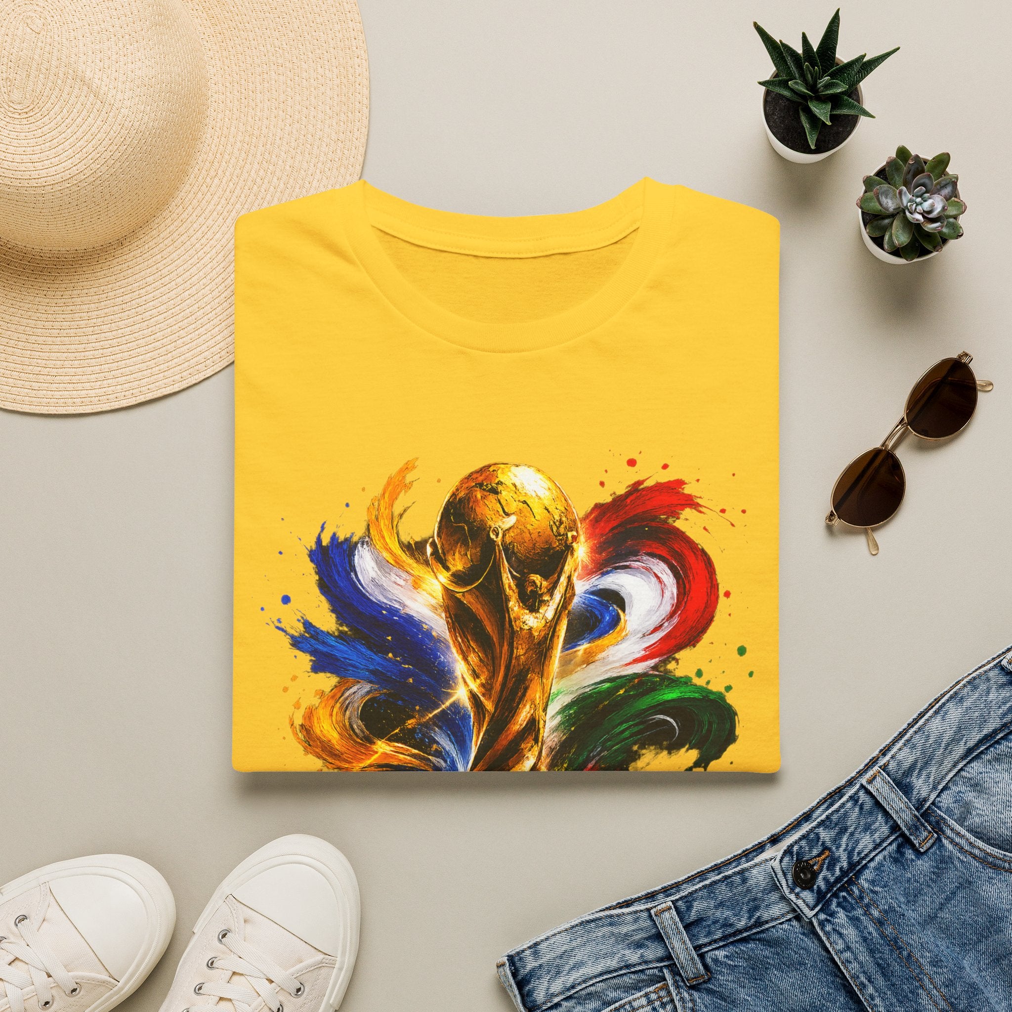 World Cup 2026 T-Shirt — Colorful FIFA Trophy Graphic