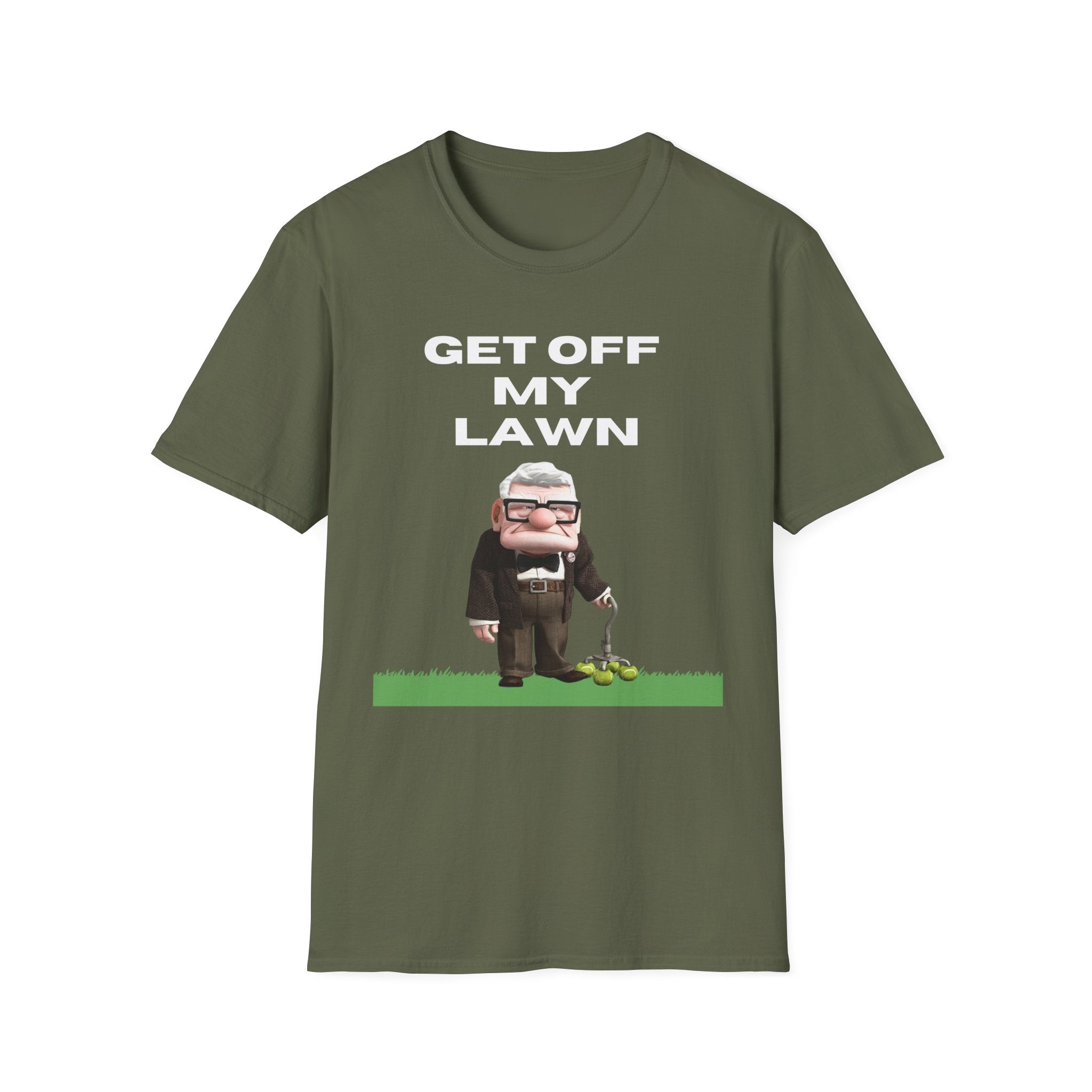 GET OFF My Lawn mens womans Softstyle T-Shirt