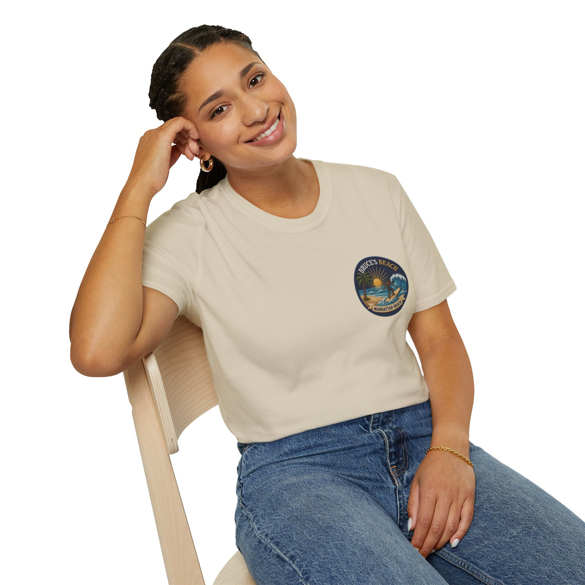 Bruce's Beach Manhattan Beach Surf Patch T-Shirt
