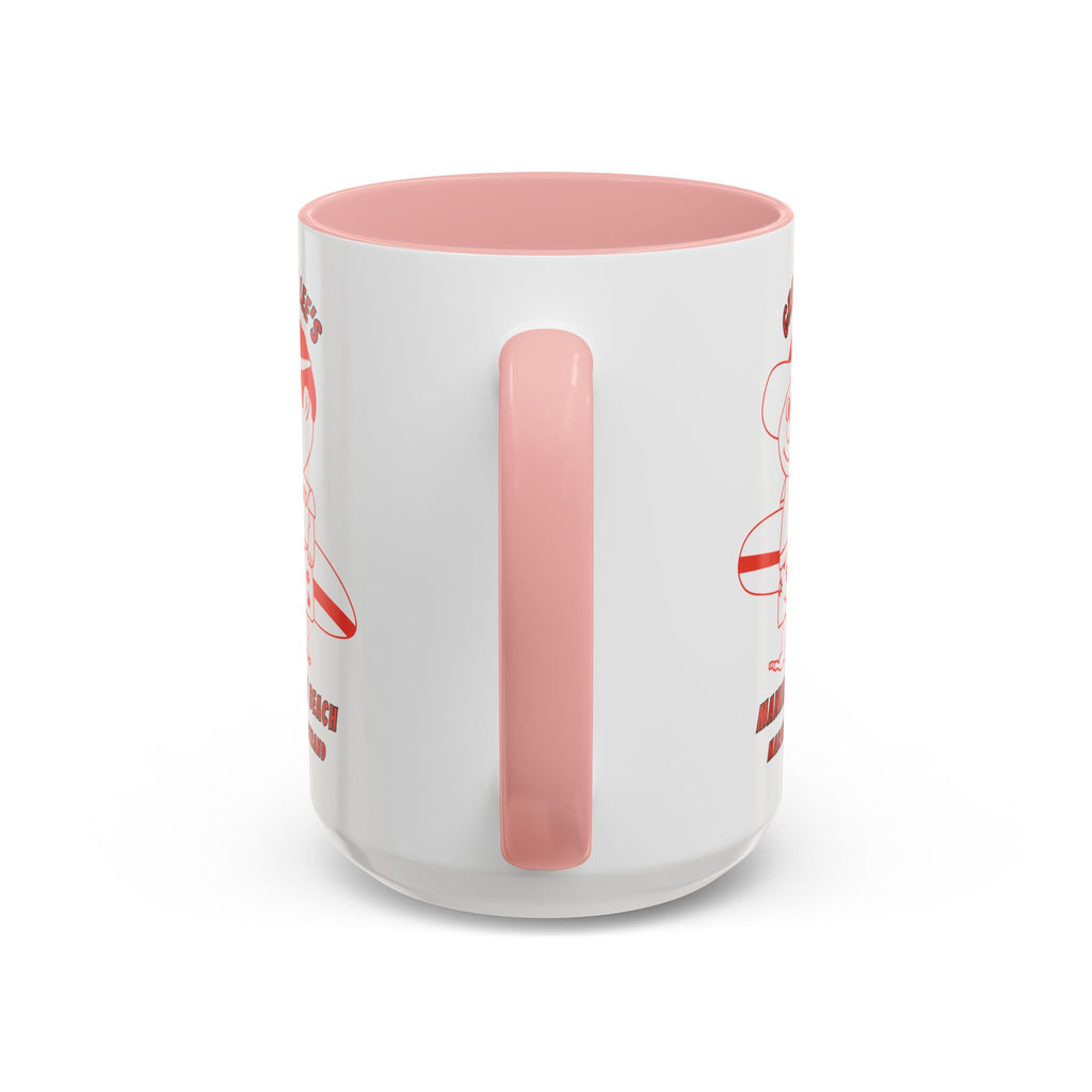 Greasy Lee's Surfer Logo Mug | Marine and Strand Manhattan Beach Old School  Accent Coffee Mug 11oz 15oz