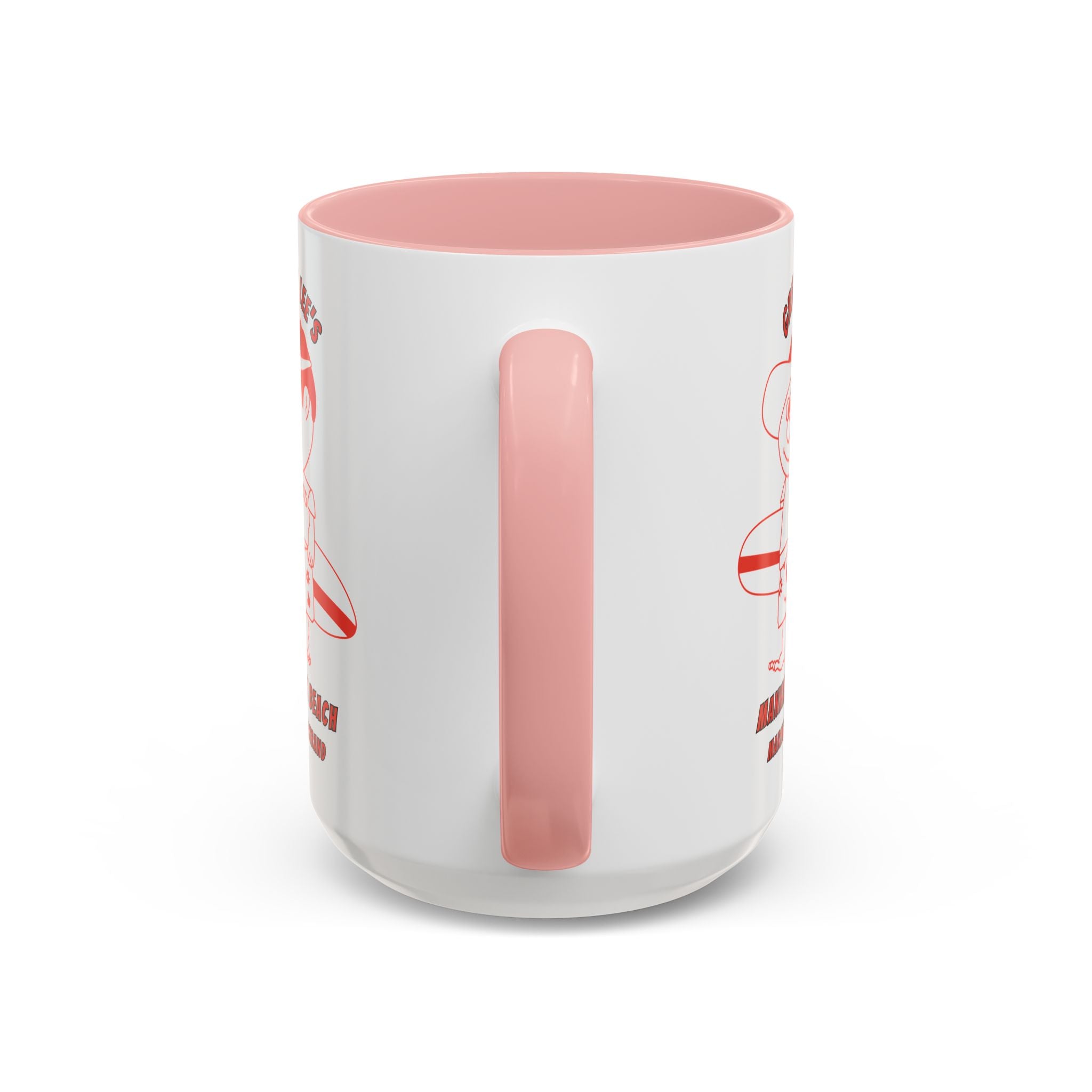 Greasy Lee's Surfer Logo Mug | Marine and Strand Manhattan Beach Old School  Accent Coffee Mug 11oz 15oz