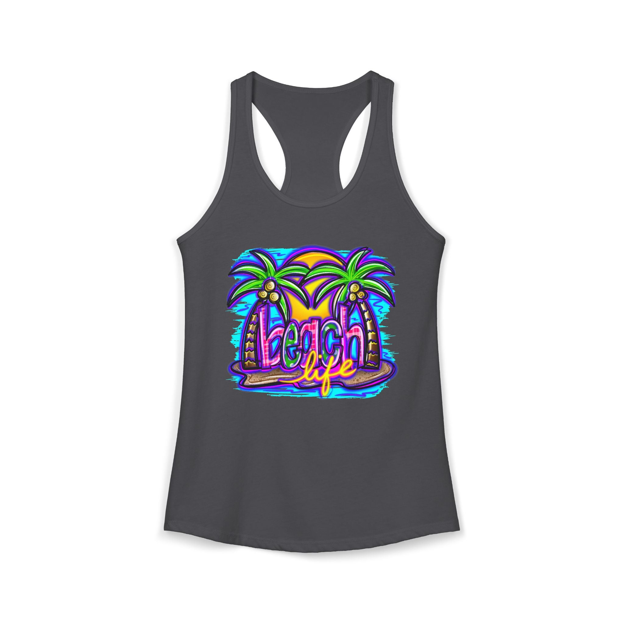 Beach Life Racerback Tank — Women's Beachy Summer Tank Top