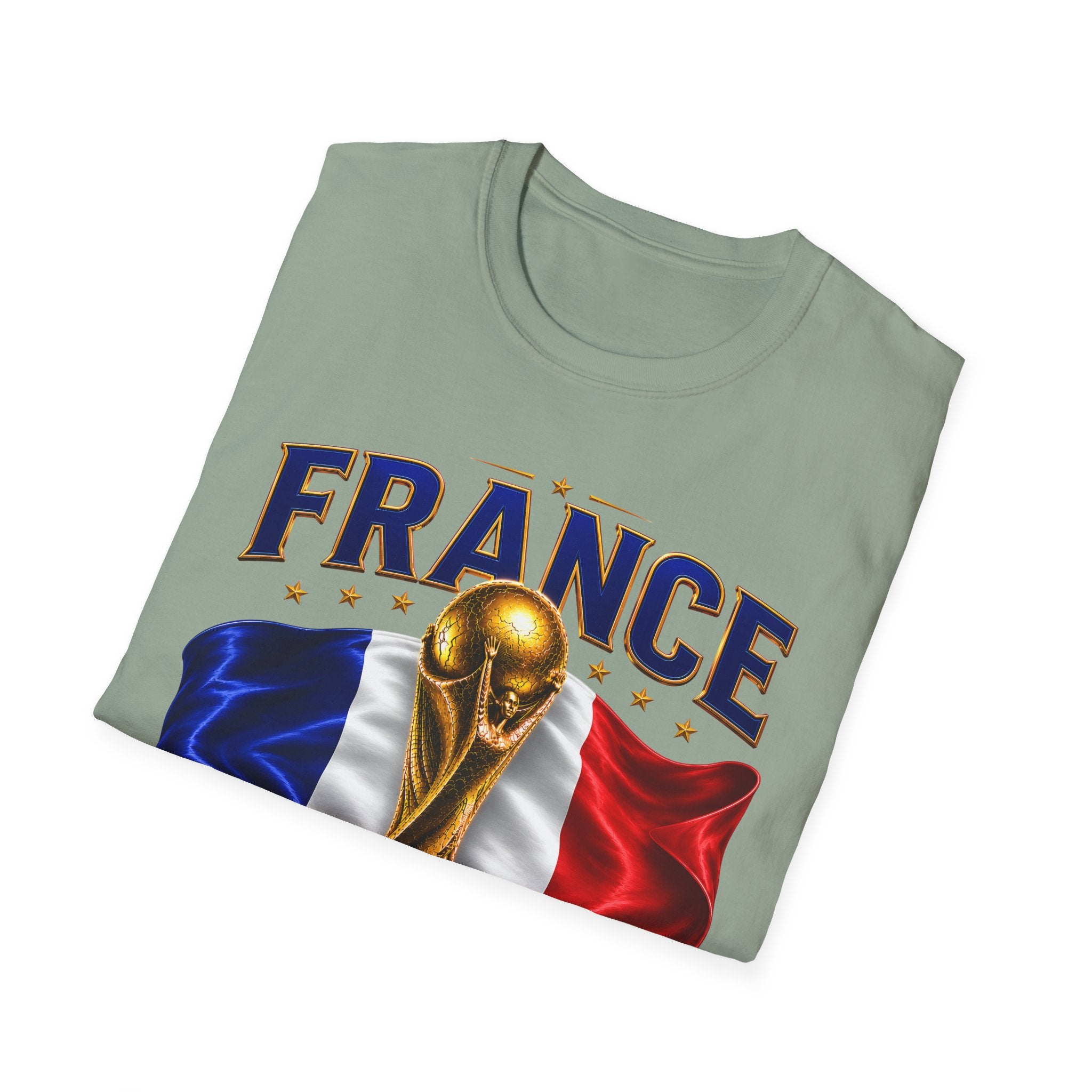 France World Cup 2026 T-Shirt — French Flag & Trophy Soccer Tee
