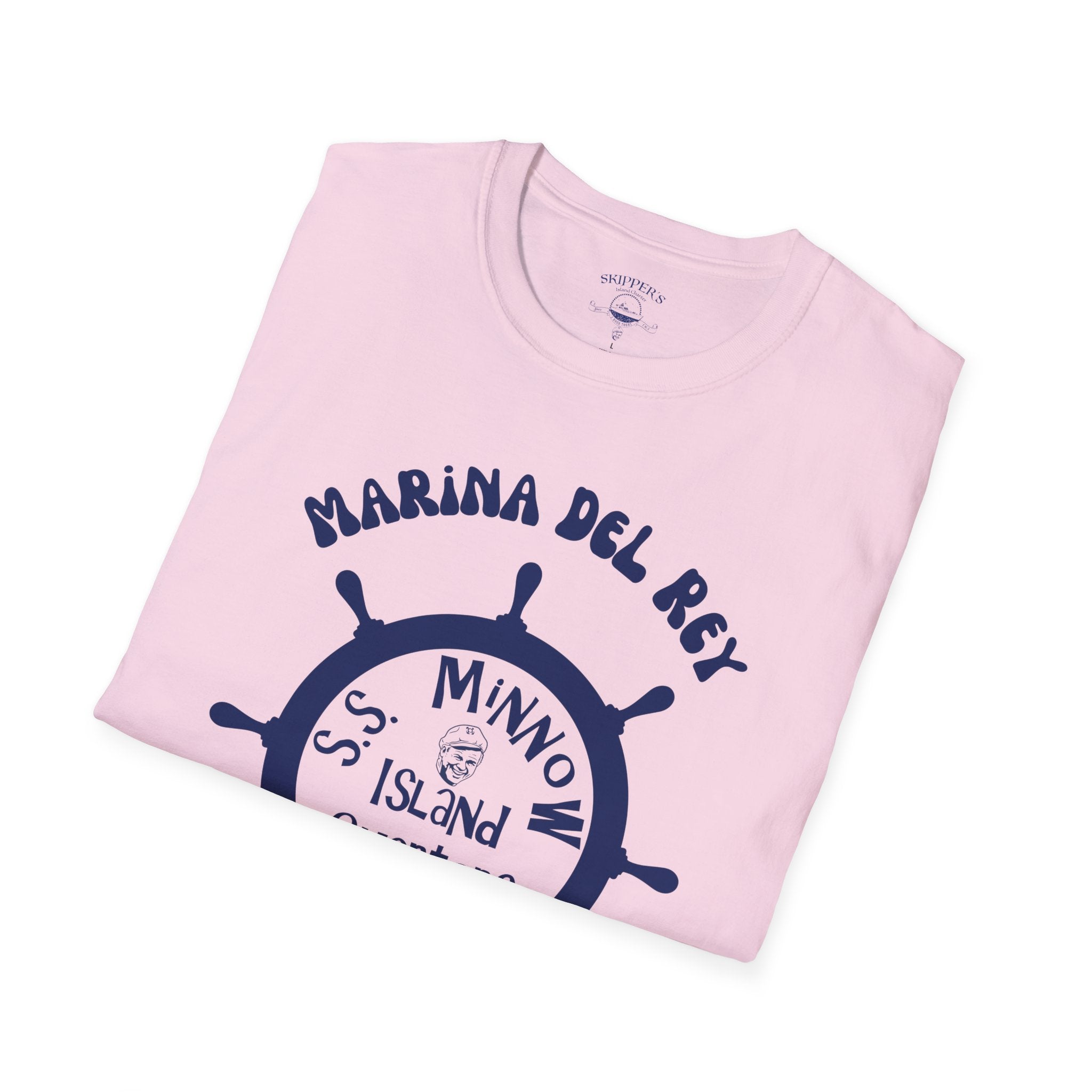 Marina Del Rey Ship Wheel logo T-Shirt | SS Minnow Island Charters, 3 Hour Tours