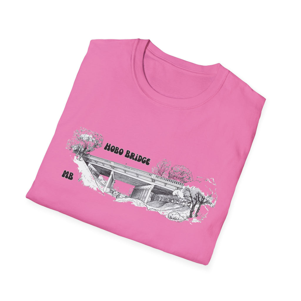 Hobo Bridge Manhattan Beach California Sketch T-Shirt | Hand-Drawn Bridge Illustration IYKYK