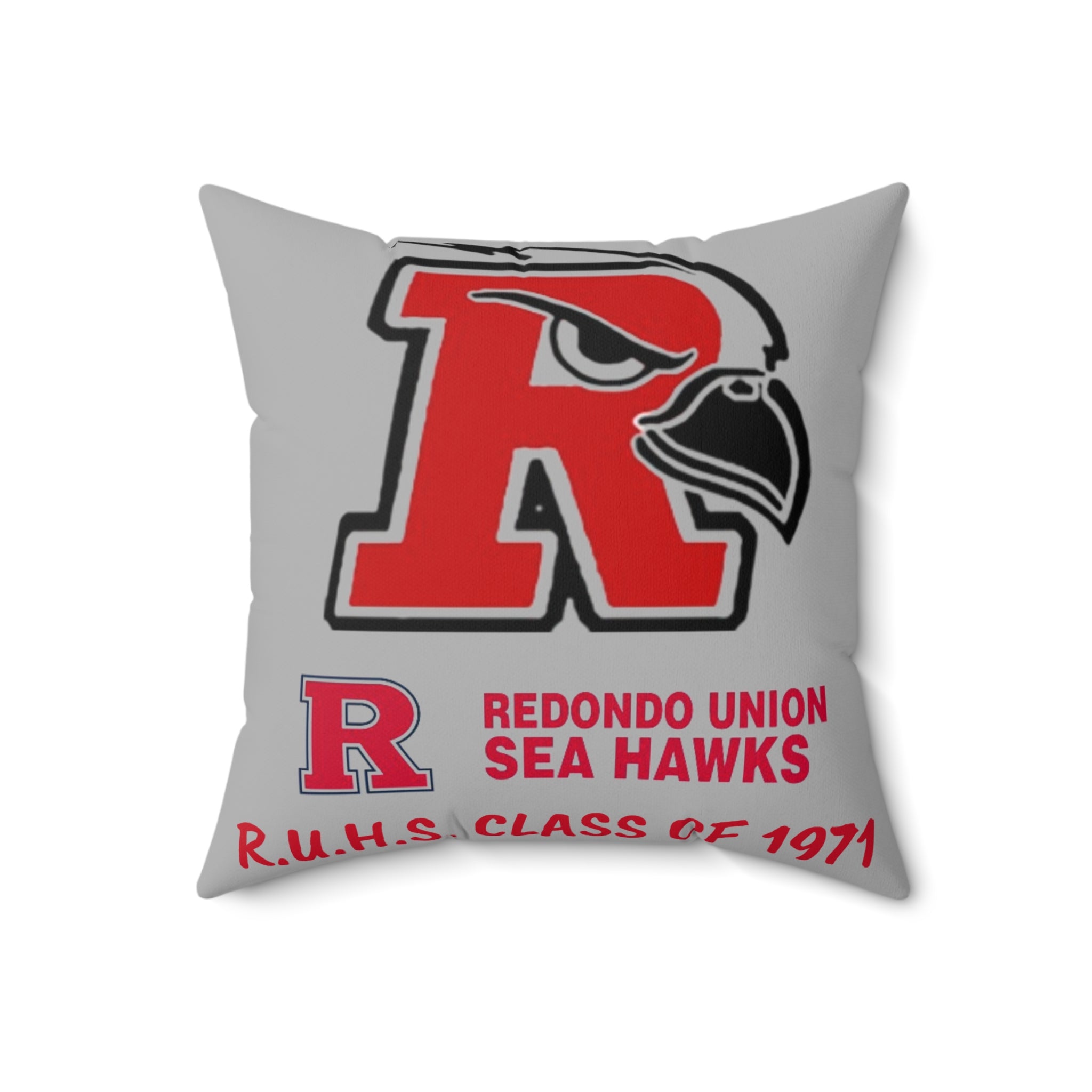 Redondo Beach Union High Class of 1971 - Spun Polyester Square Pillow