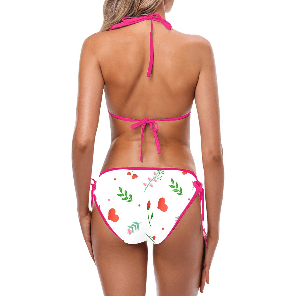 Hearts of You Custom Bikini Swimsuit Free Shipping