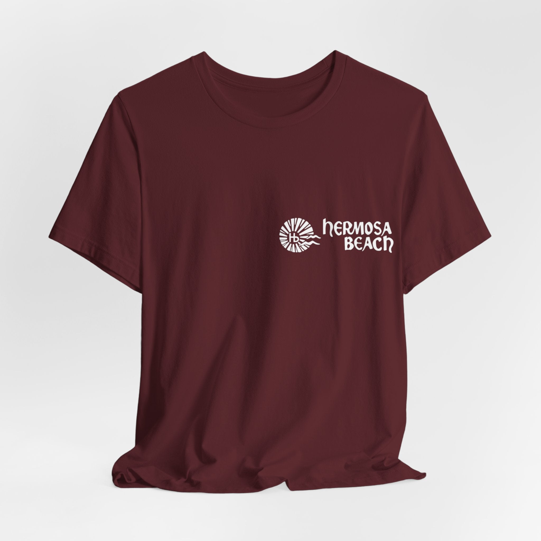 Hermosa Beach Tee — Colorful Front/Back Print Jersey T-Shirt