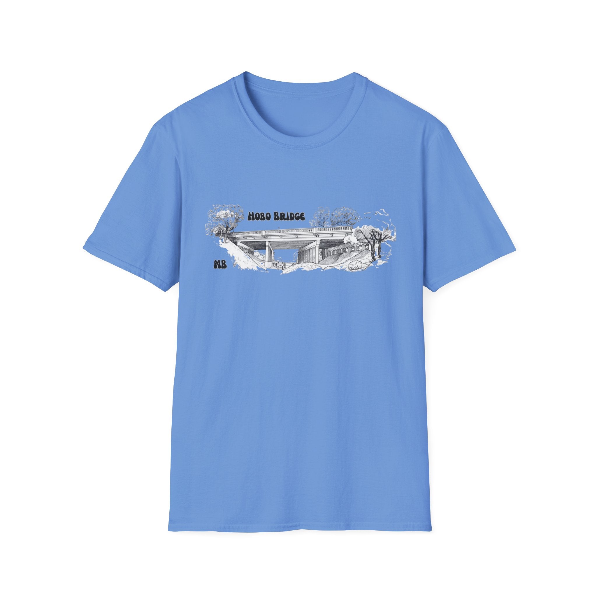 Hobo Bridge Manhattan Beach California Sketch T-Shirt | Hand-Drawn Bridge Illustration IYKYK