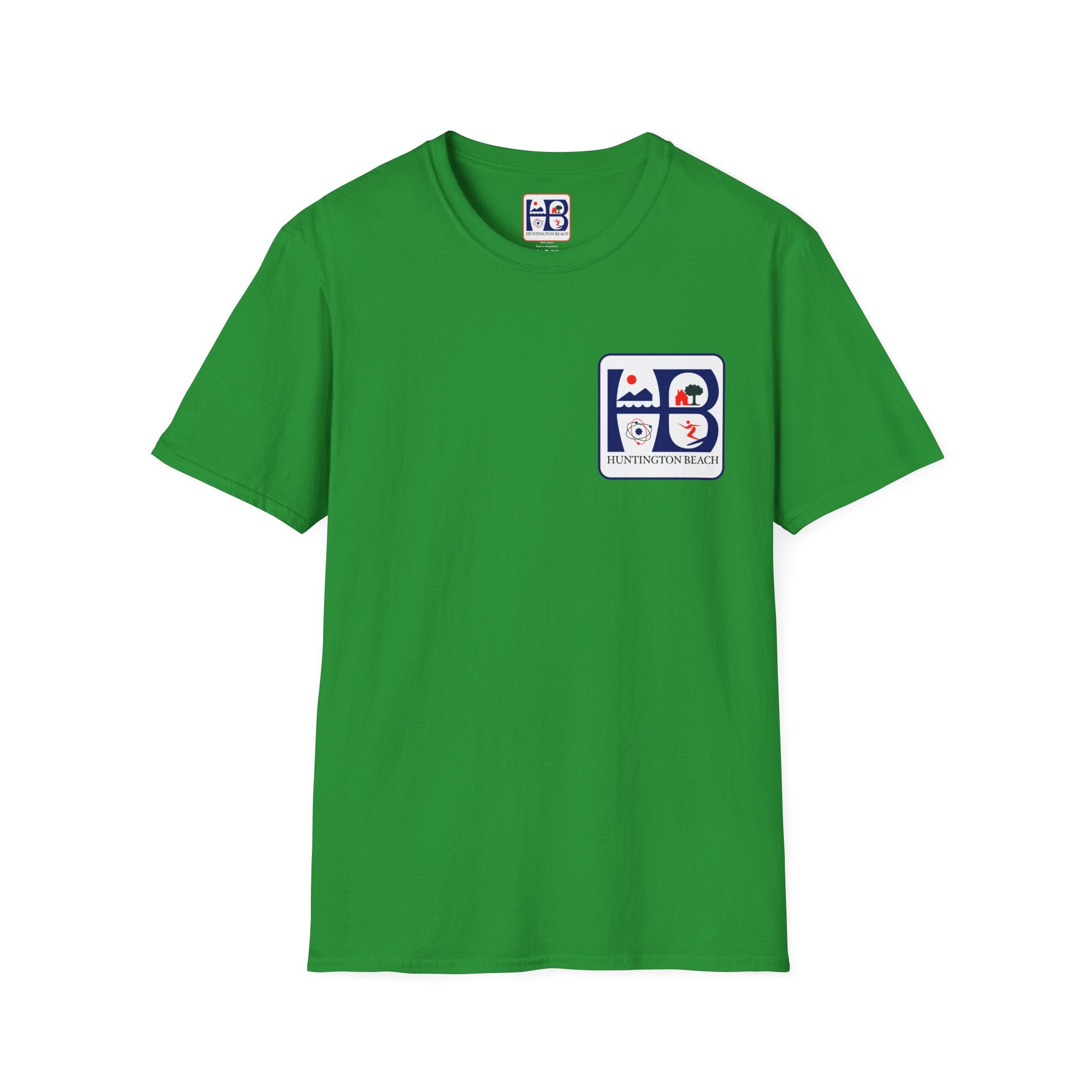 Huntington Beach Retro Logo T-Shirt — HB Surf & Sunset Tee (printed 3 side)