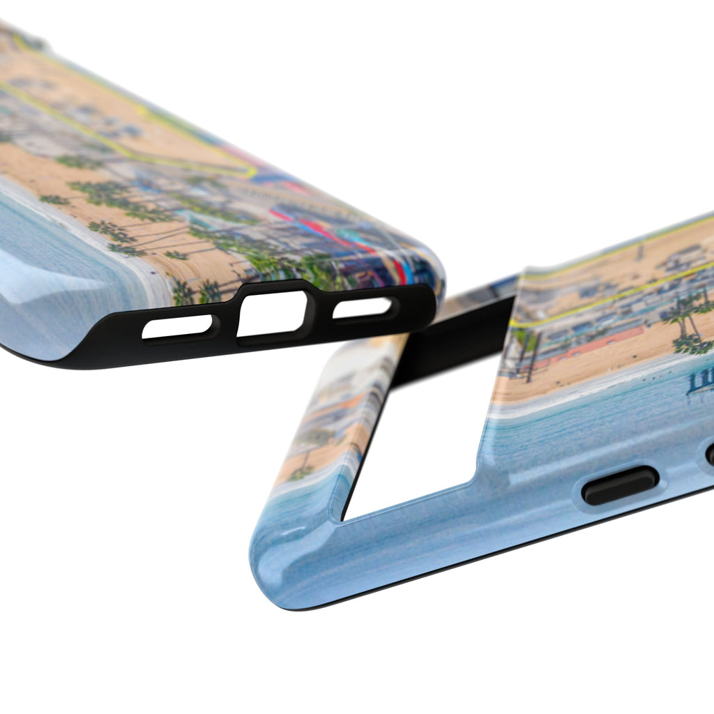 Phone Cases, Manhattan Beach California iPhone Samsung Google Tough Cases, Beach Lovers Gifts, Coastal Accessories, Ocean Phone Covers,