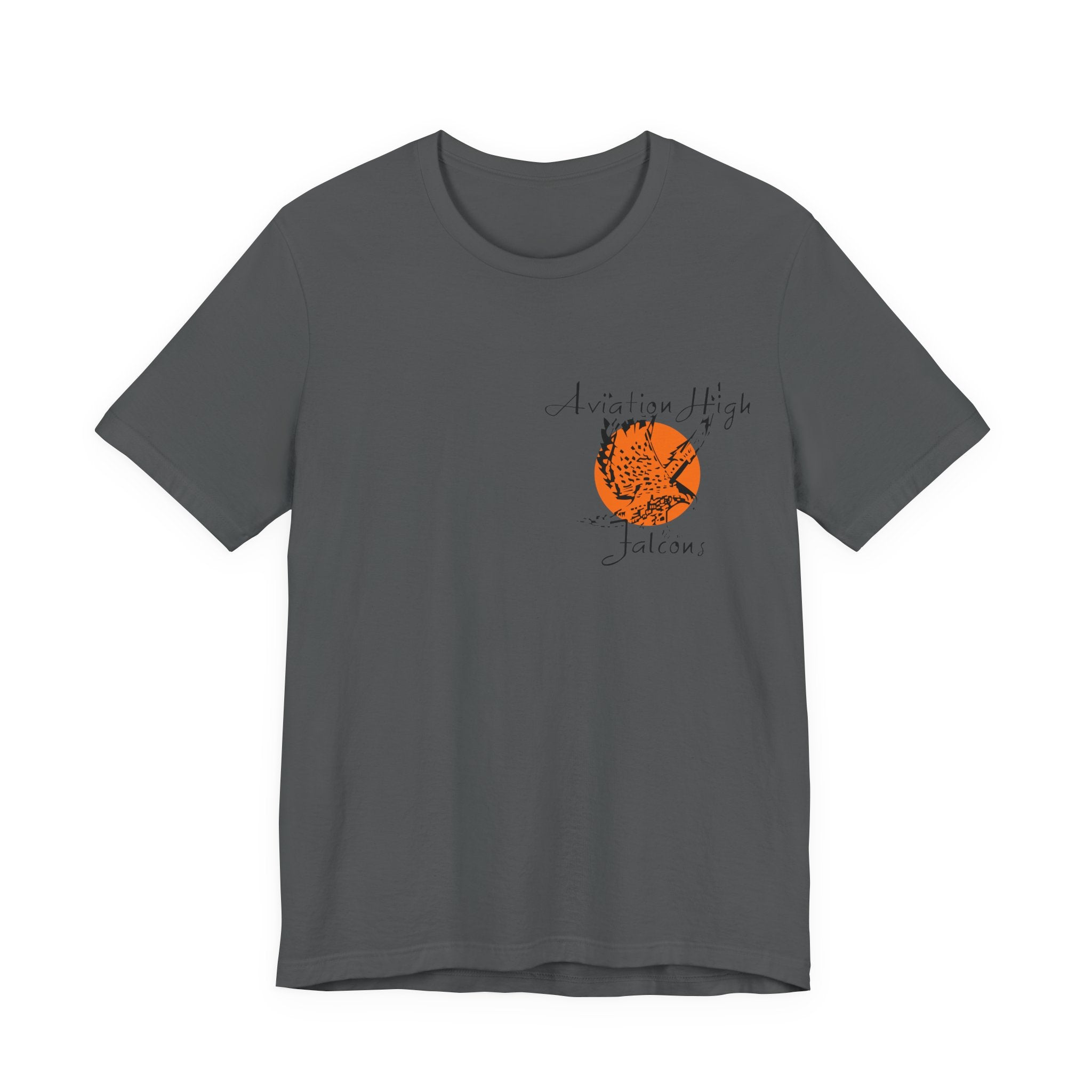 Aviation High School Signage Logo - Many Colors - Unisex Jersey Short Sleeve Tee
