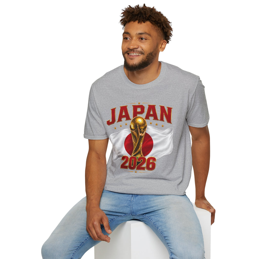 Japan 2026 World Cup T-Shirt — Golden Trophy Soccer Fan Tee