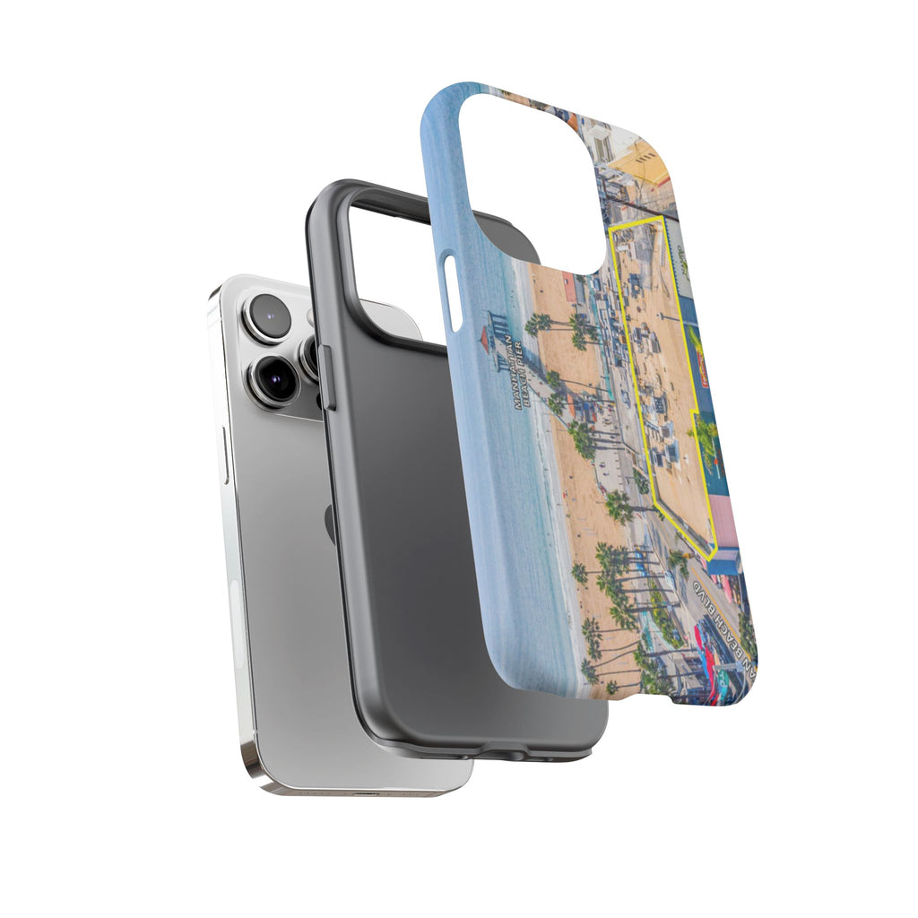 Phone Cases, Manhattan Beach California iPhone Samsung Google Tough Cases, Beach Lovers Gifts, Coastal Accessories, Ocean Phone Covers,
