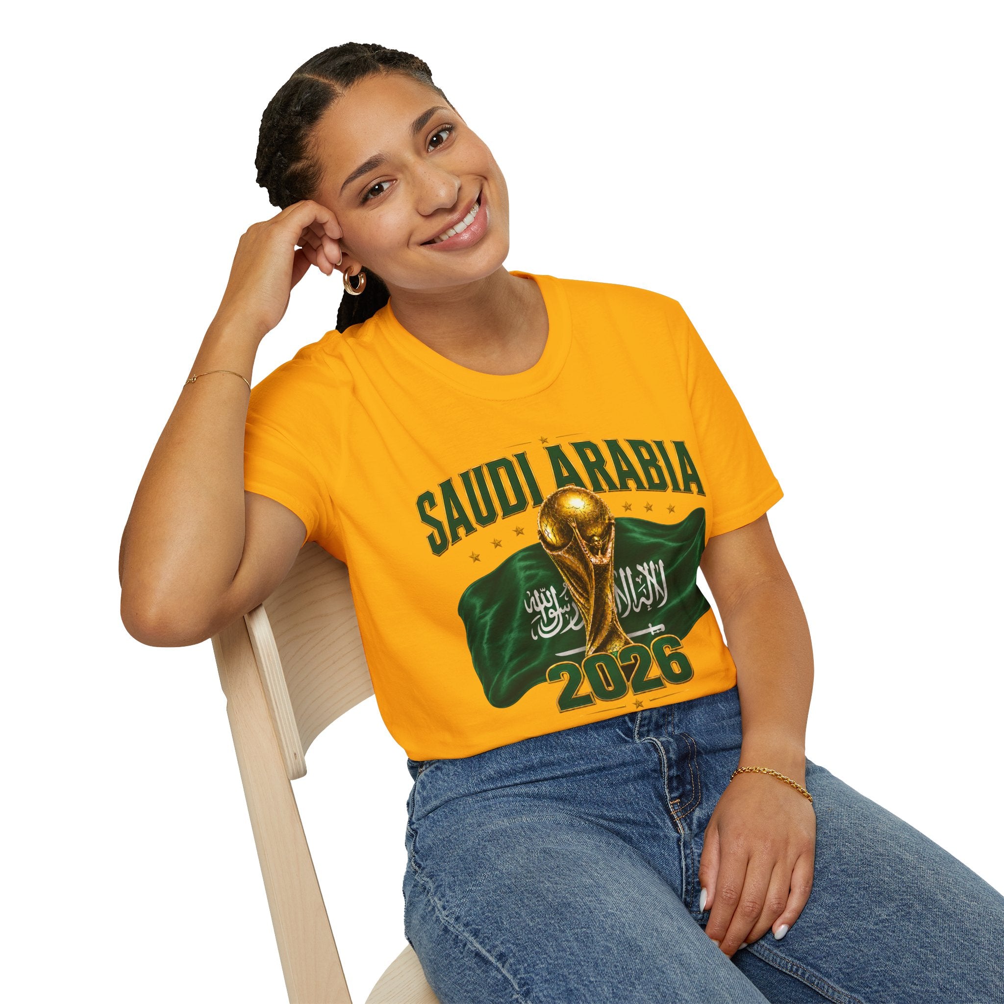 Saudi Arabia 2026 World Cup T-Shirt – Soccer Champion Trophy Design
