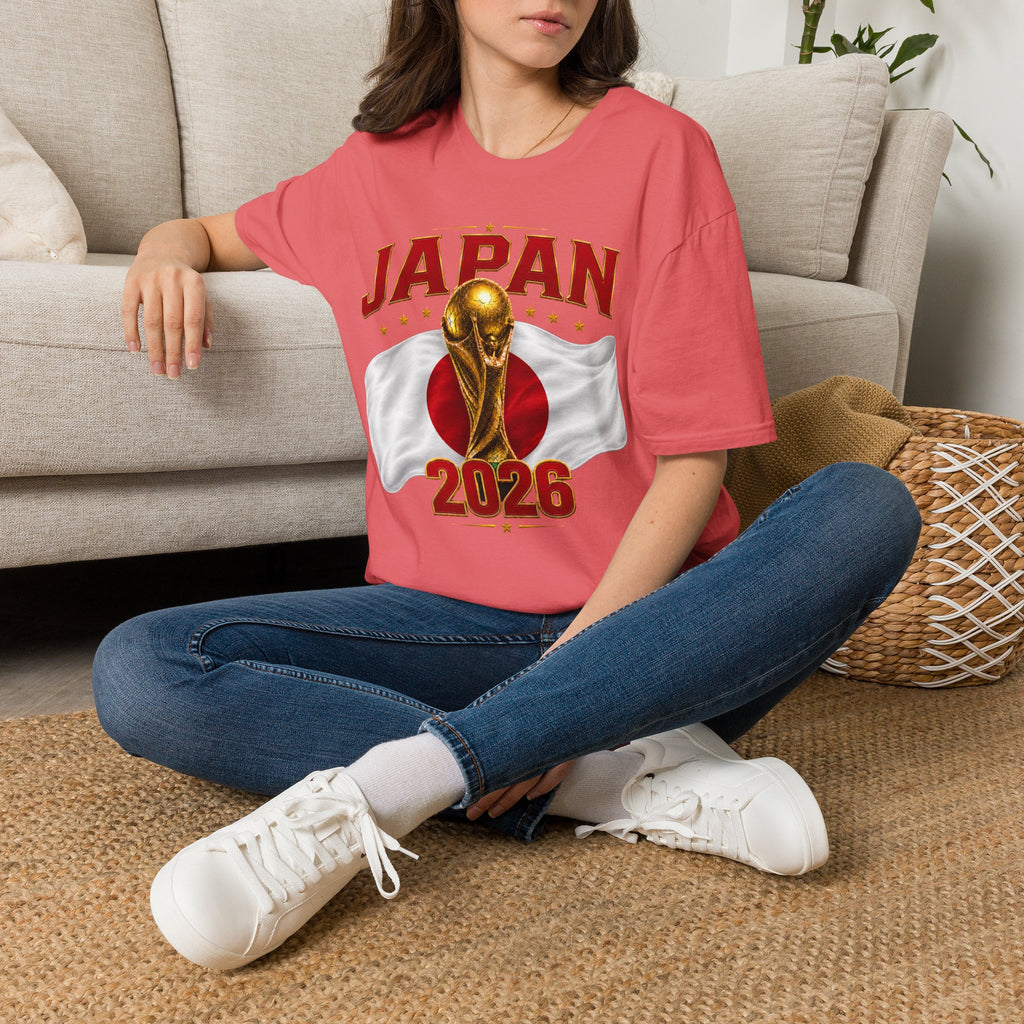 Japan 2026 World Cup T-Shirt — Golden Trophy Soccer Fan Tee