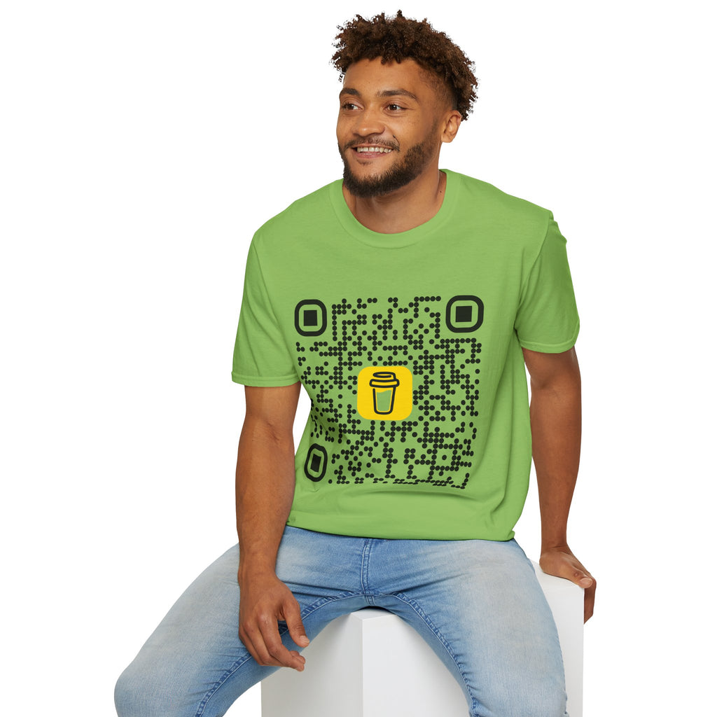 QR Code Coffee Tee — Scan-to-Order Coffee Shop T-Shirt