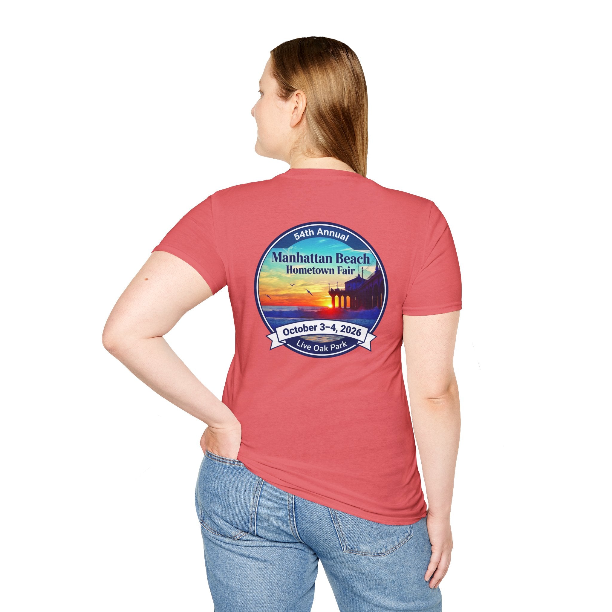 Manhattan Beach Hometown Fair T-Shirt — 54th Annual Sunset Surf Logo (Oct 3-4, 2026)