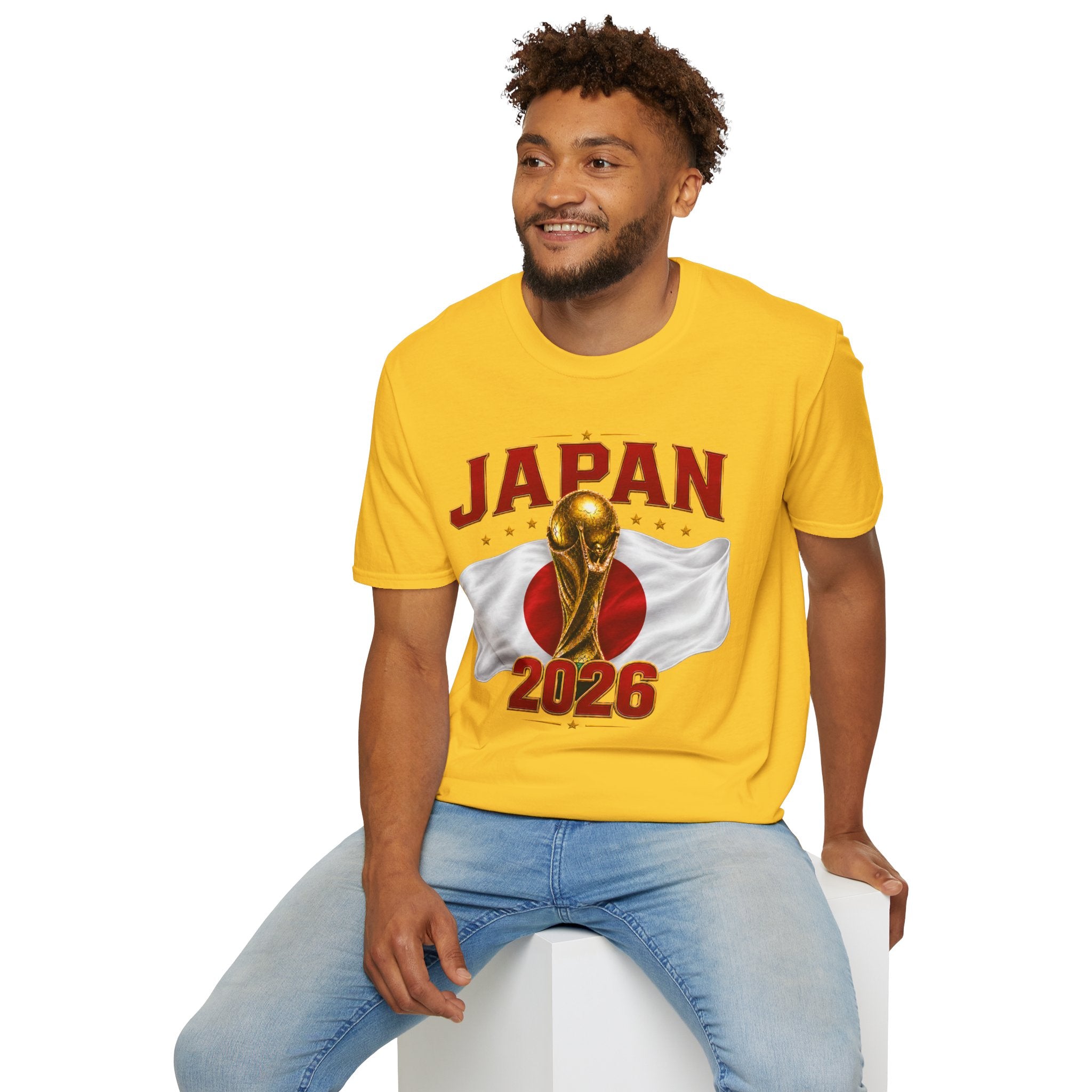 Japan 2026 World Cup T-Shirt — Golden Trophy Soccer Fan Tee