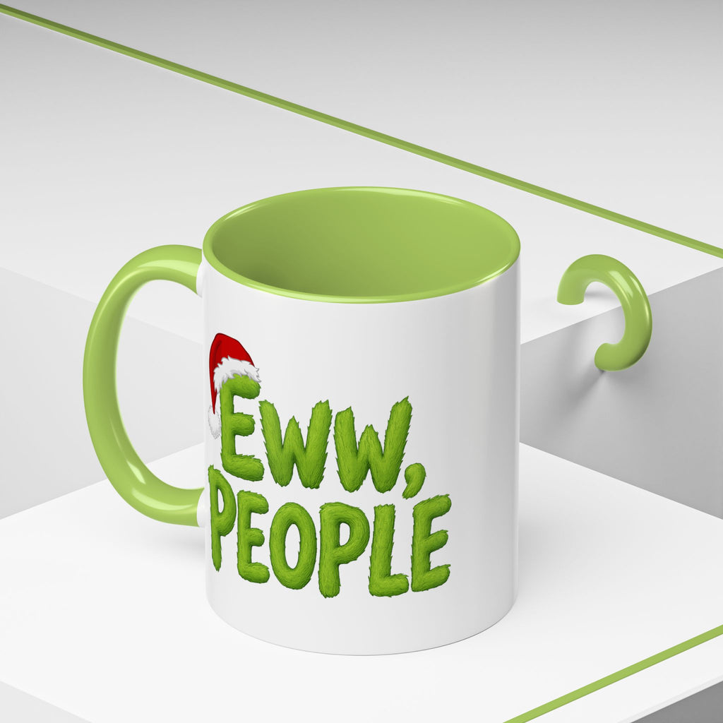 Eww People mug | Accent coffee mug, holiday Santa hat design