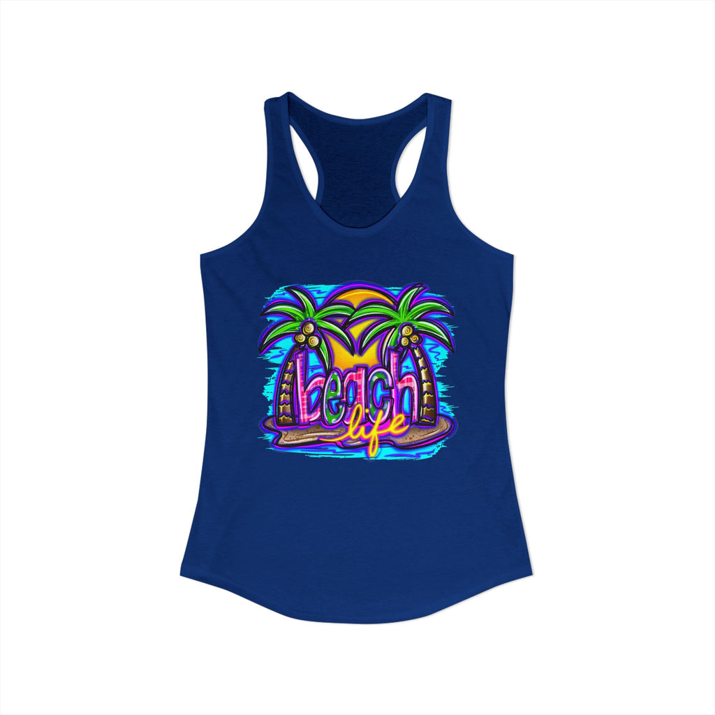 Beach Life Racerback Tank — Women's Beachy Summer Tank Top