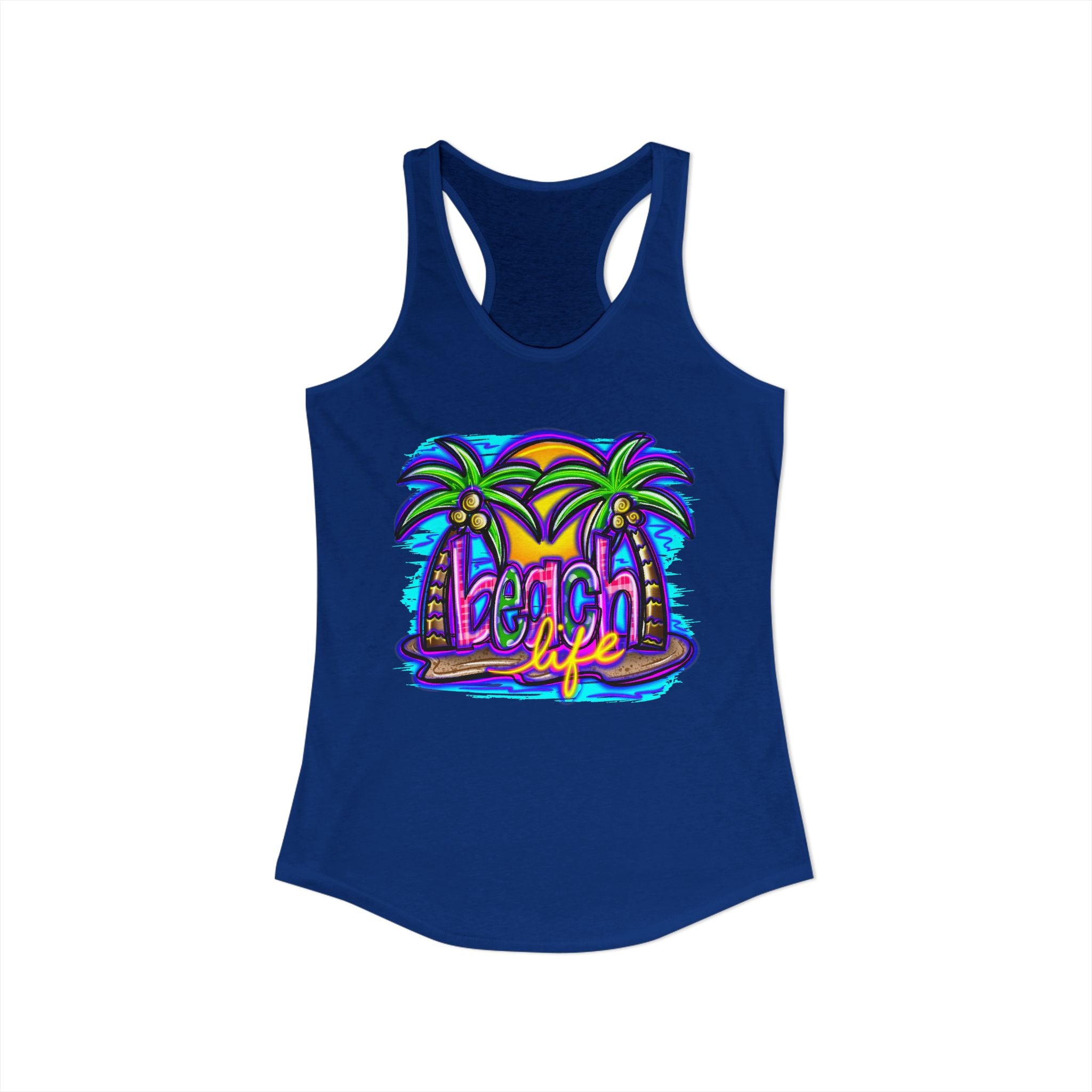 Beach Life Racerback Tank — Women's Beachy Summer Tank Top