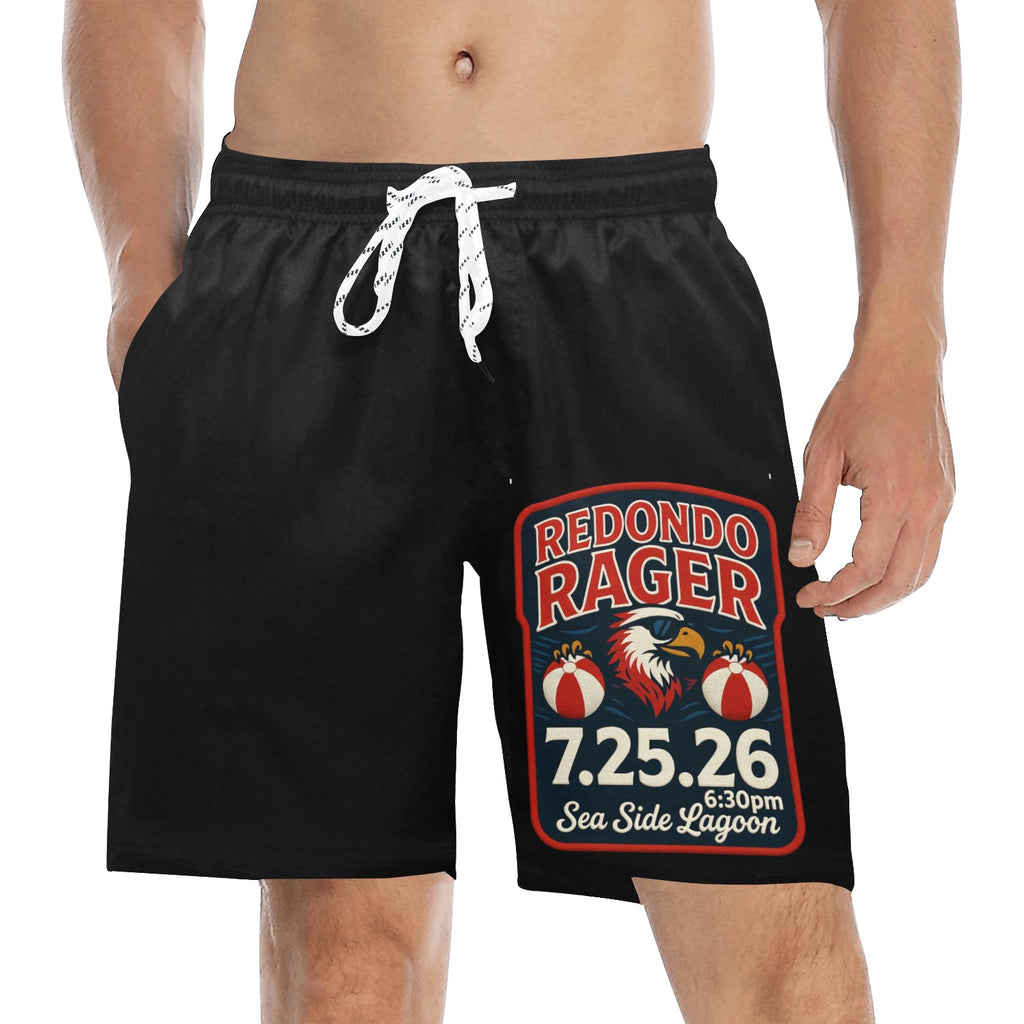 Redondo Rager Seaside Lagoon 1st Annual Men's Mid-Length Beach Shorts