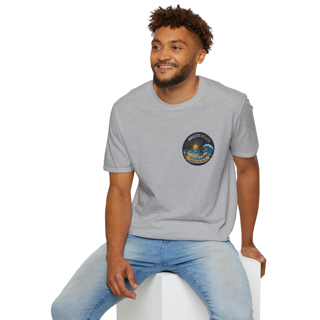 Bruce's Beach Manhattan Beach Surf Patch T-Shirt
