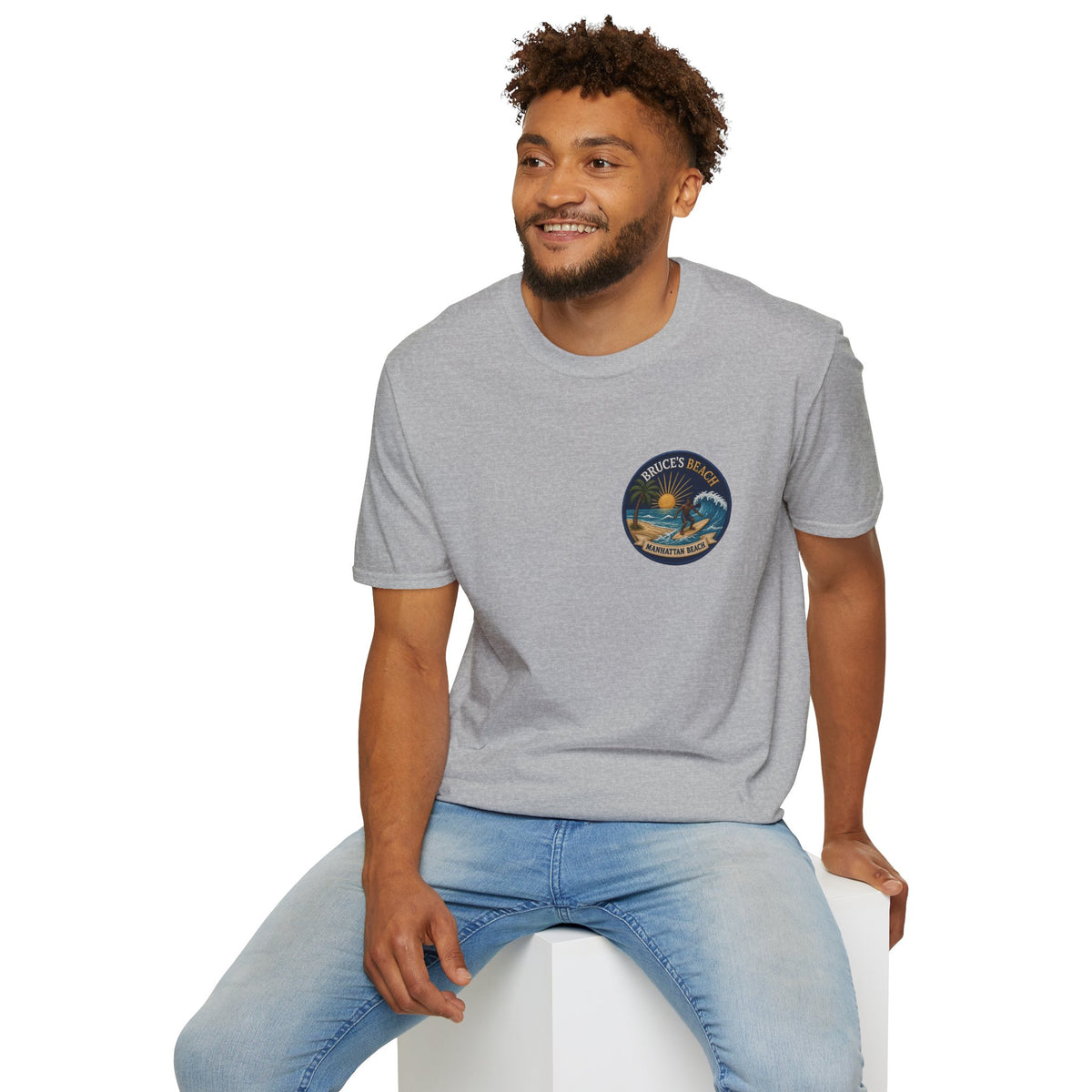 Bruce's Beach Manhattan Beach Surf Patch T-Shirt