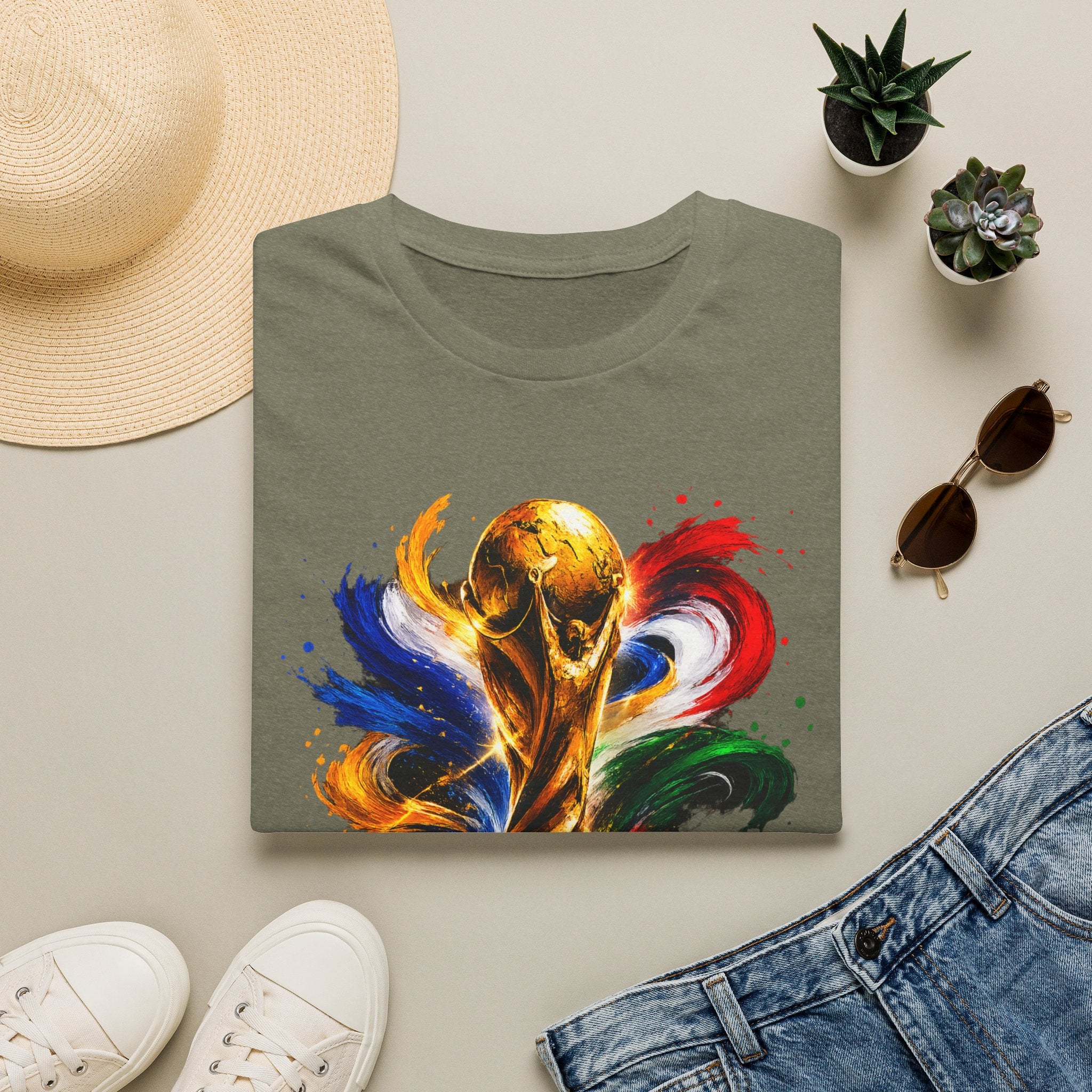 World Cup 2026 T-Shirt — Colorful FIFA Trophy Graphic