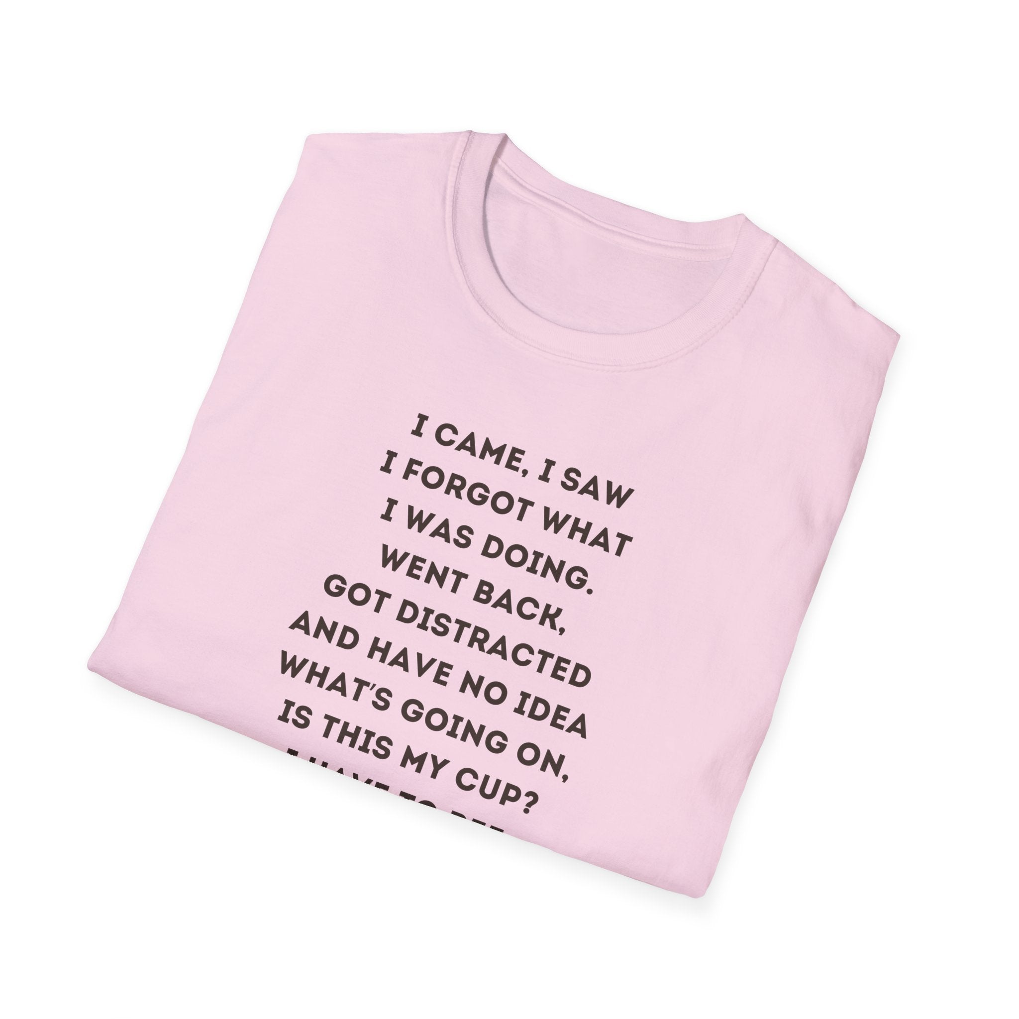 Funny Forgetful Grandpa Quote T-Shirt | Retro Grandpa I Got to Pee Illustration