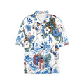 Los Angeles Dodgers Women's All Over Print Hawaiian Shirt （Made in USA Ships to USA Only）