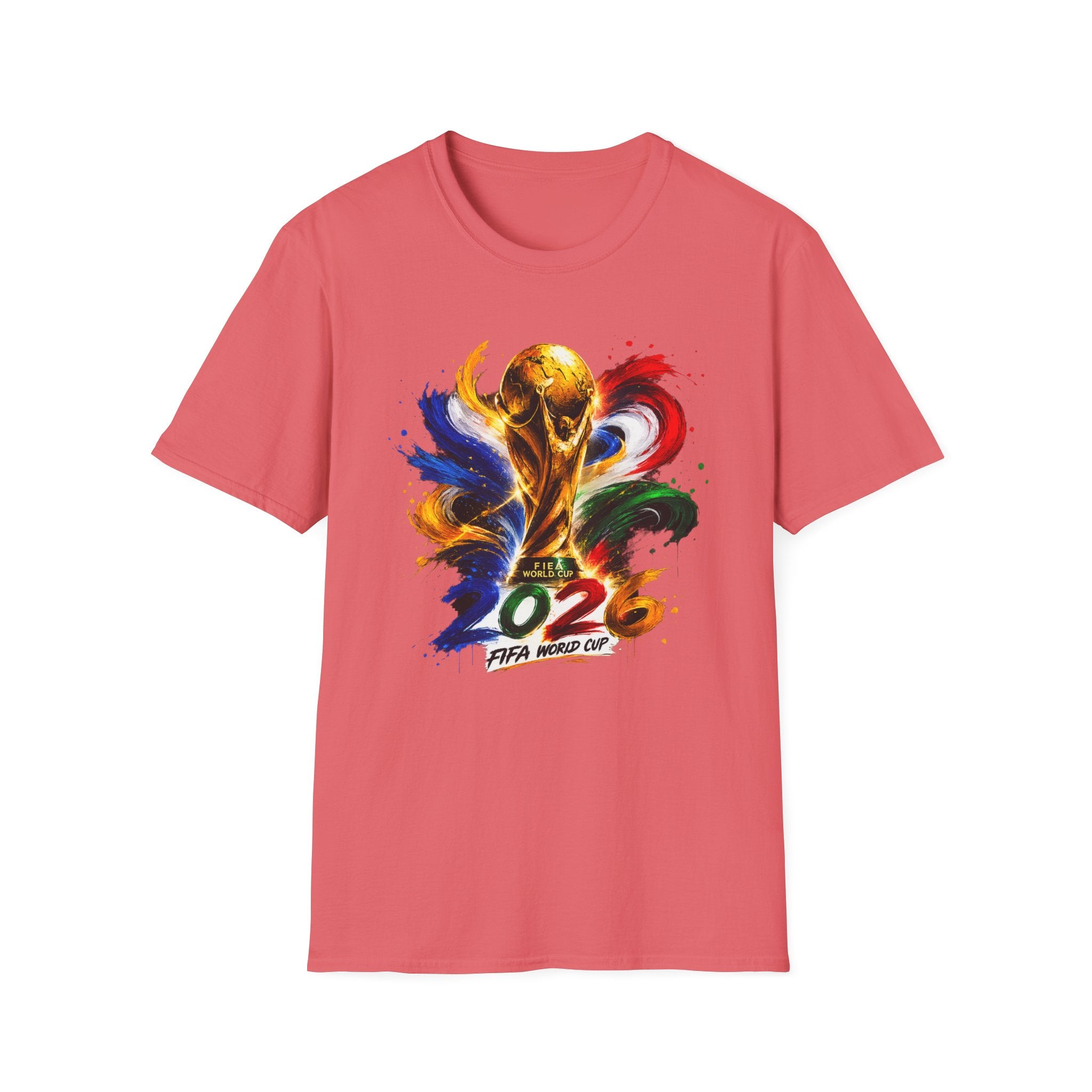World Cup 2026 T-Shirt — Colorful FIFA Trophy Graphic