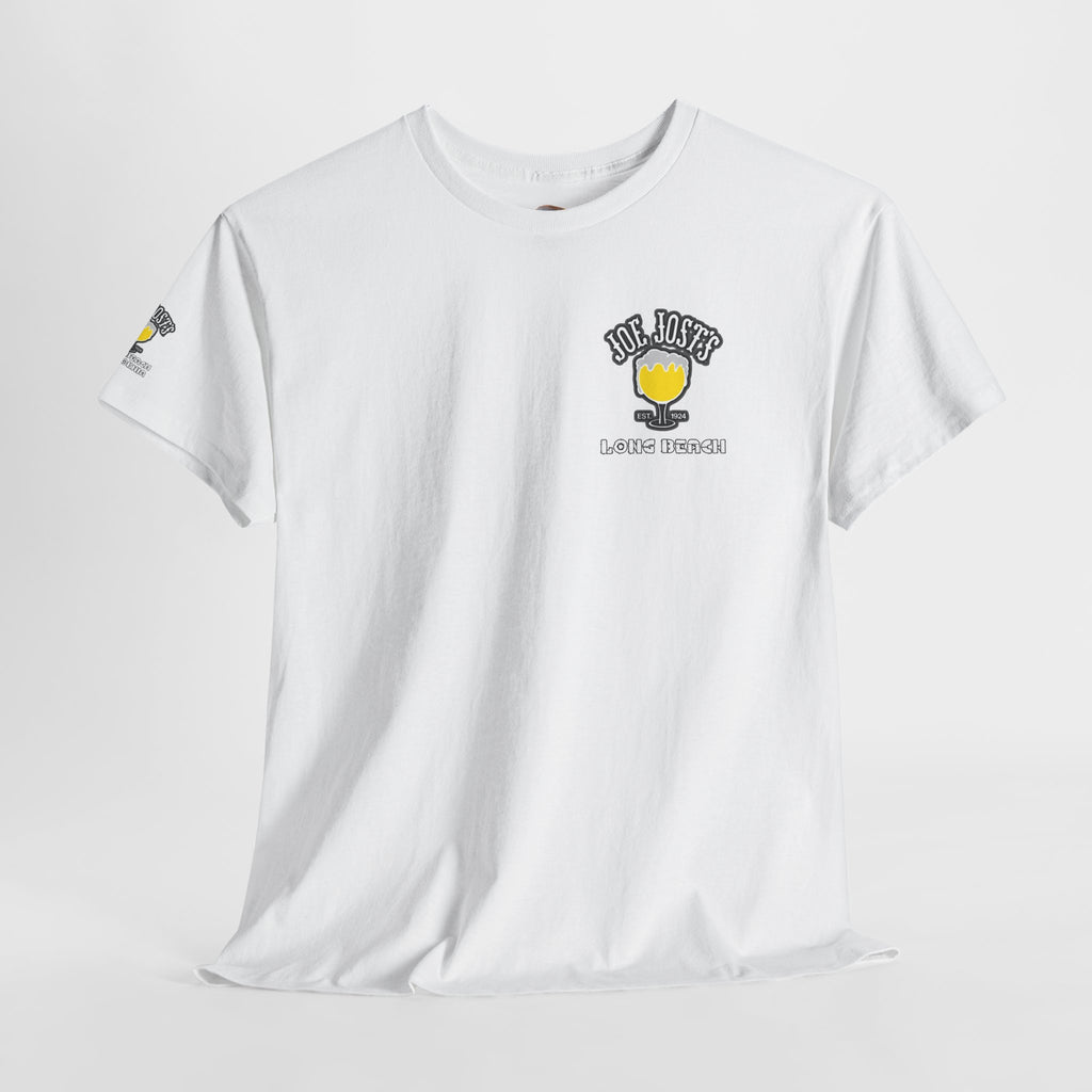 Joe Josts Long Beach California Men's and Woman's Heavy Cotton Tee - Printed 4 Areas