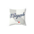 El Segundo California Map - Faux Suede Square Pillow