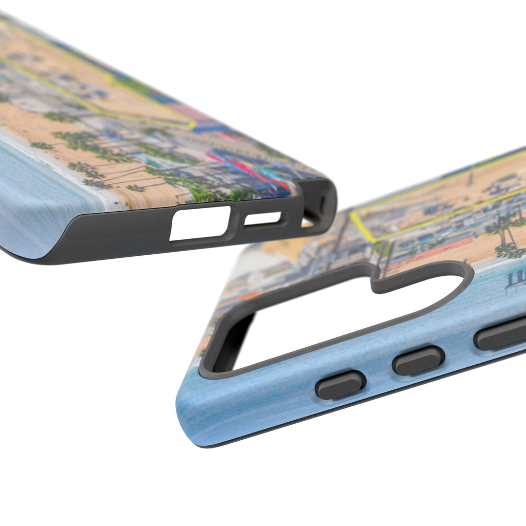 Phone Cases, Manhattan Beach California iPhone Samsung Google Tough Cases, Beach Lovers Gifts, Coastal Accessories, Ocean Phone Covers,