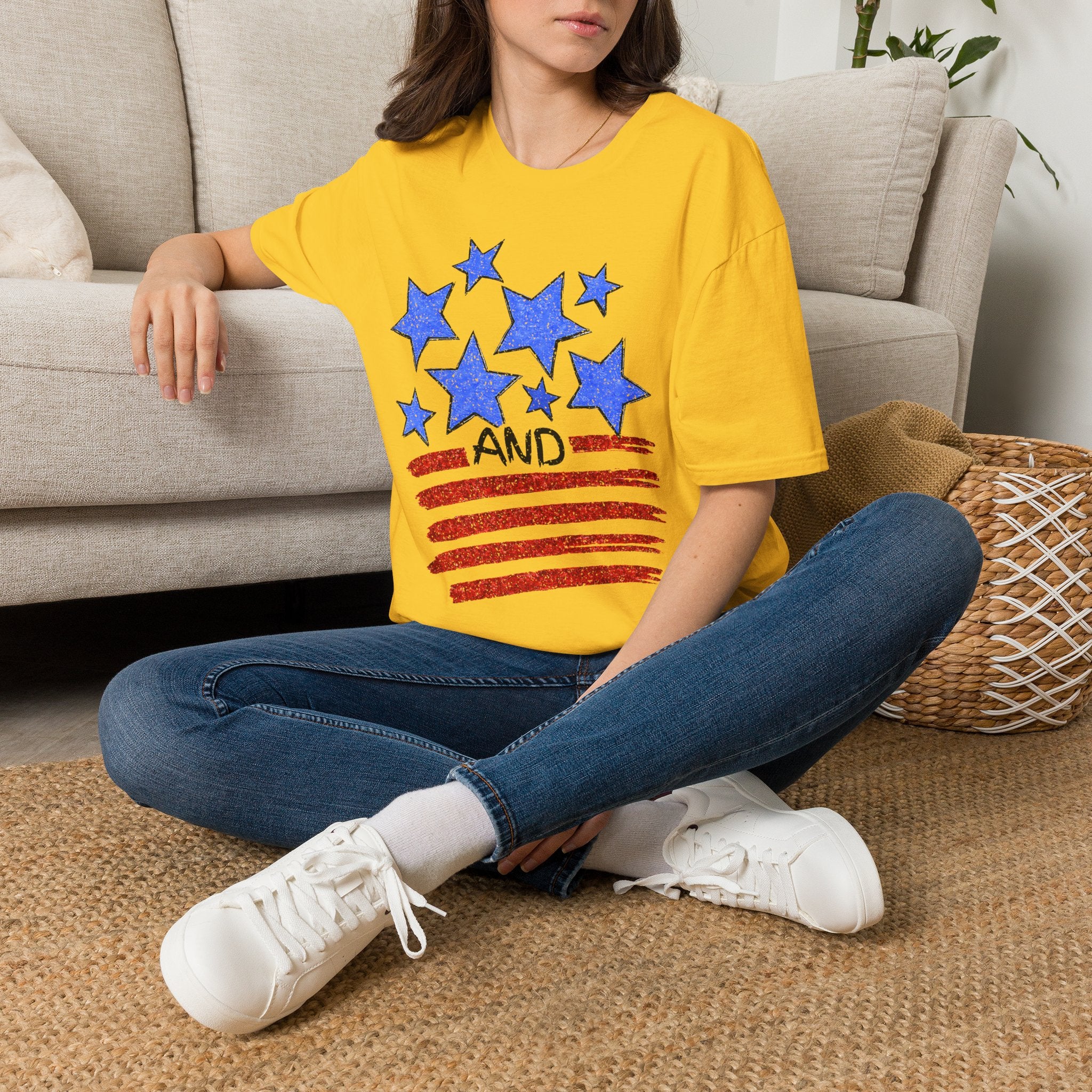 Stars and Stripes T-Shirt — Flag Graphic Patriotic Tee