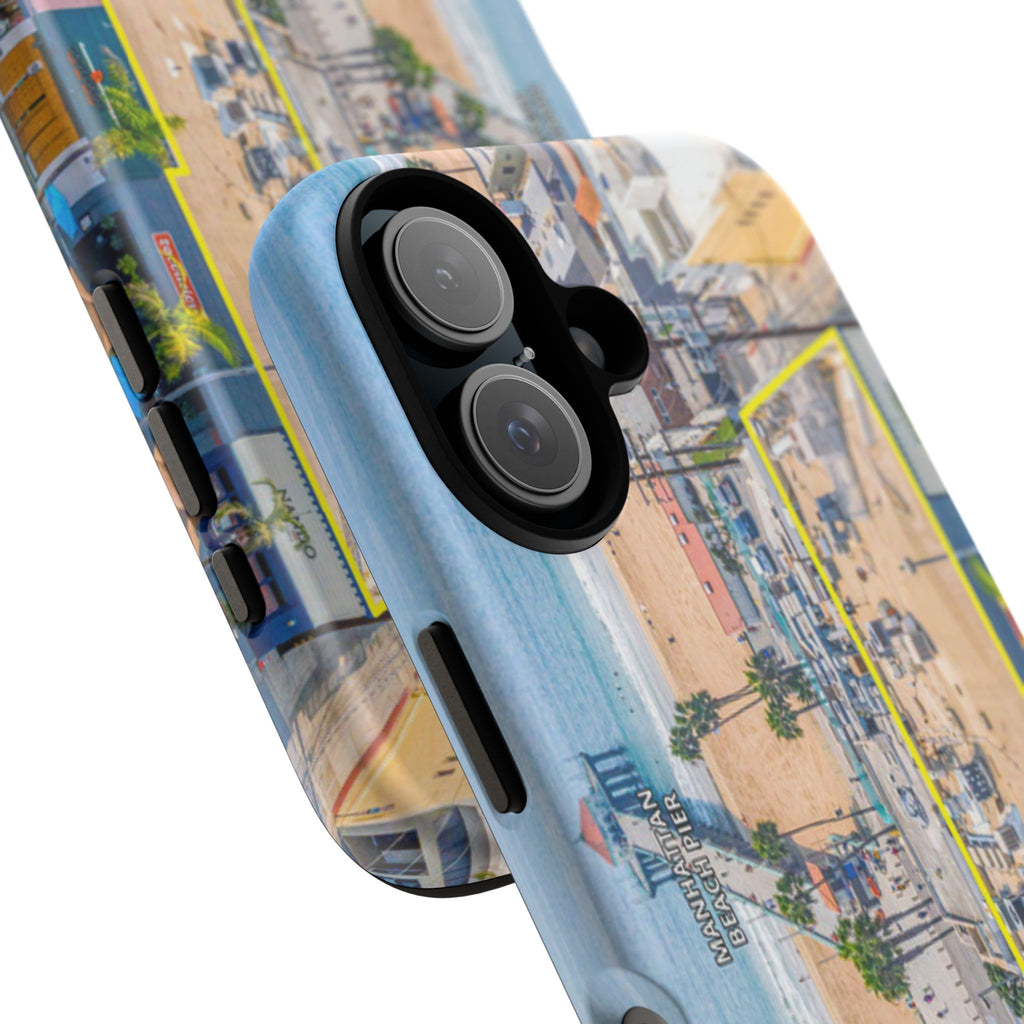 Phone Cases, Manhattan Beach California iPhone Samsung Google Tough Cases, Beach Lovers Gifts, Coastal Accessories, Ocean Phone Covers,