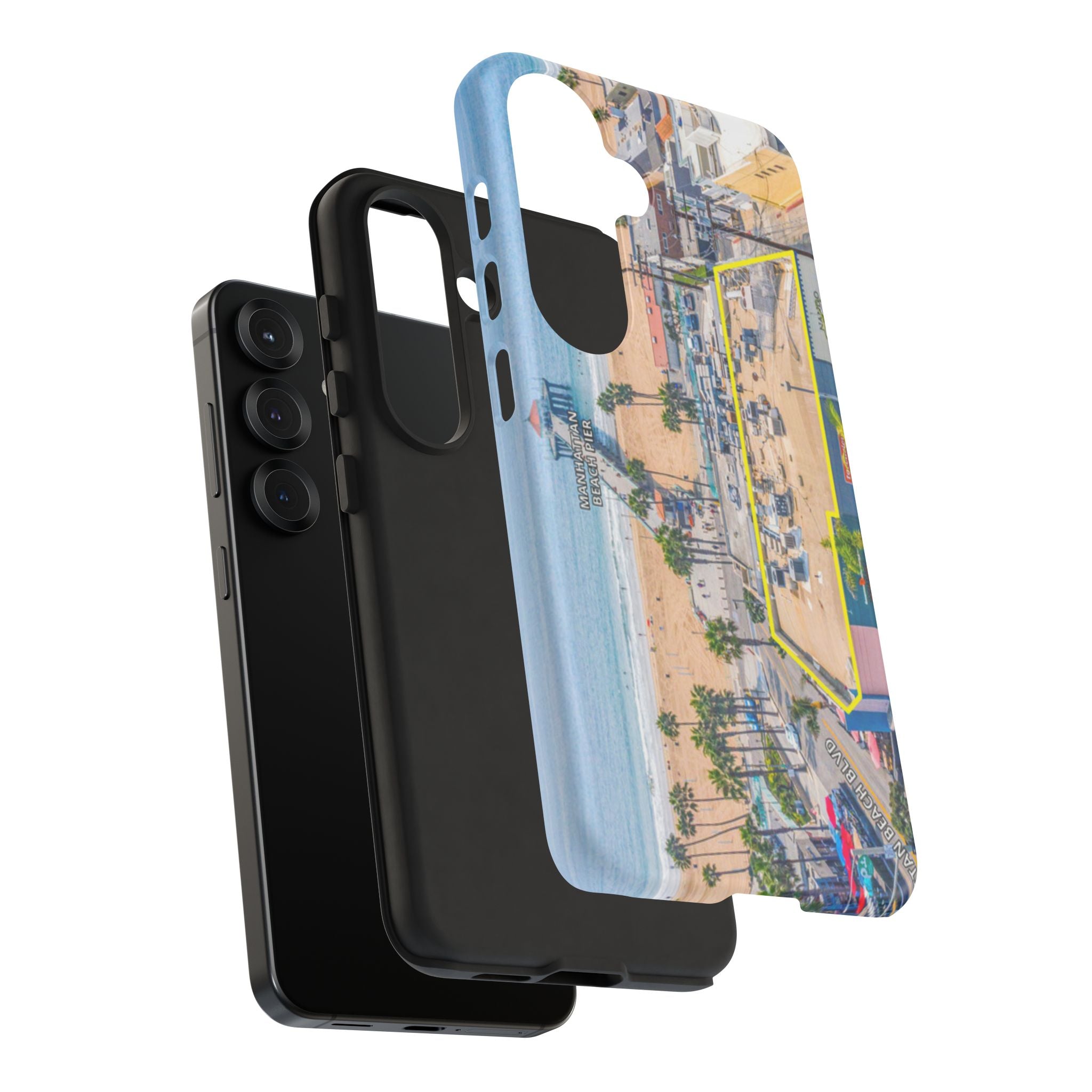 Phone Cases, Manhattan Beach California iPhone Samsung Google Tough Cases, Beach Lovers Gifts, Coastal Accessories, Ocean Phone Covers,