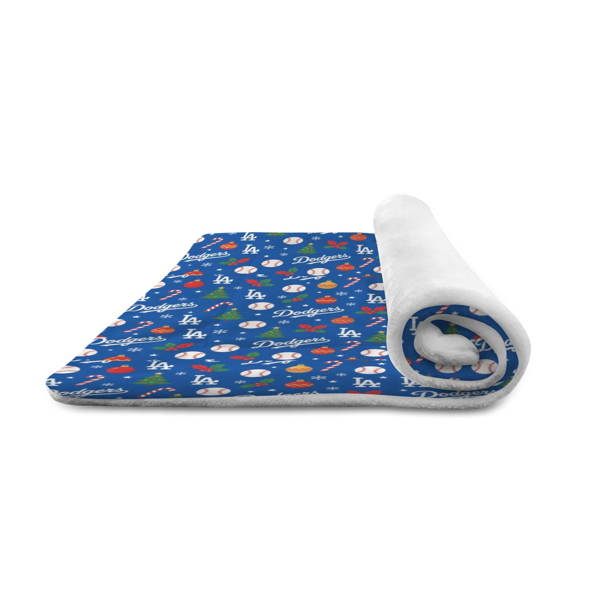 Dodgers Christmas Pet mat 25x18 inches Made in USA