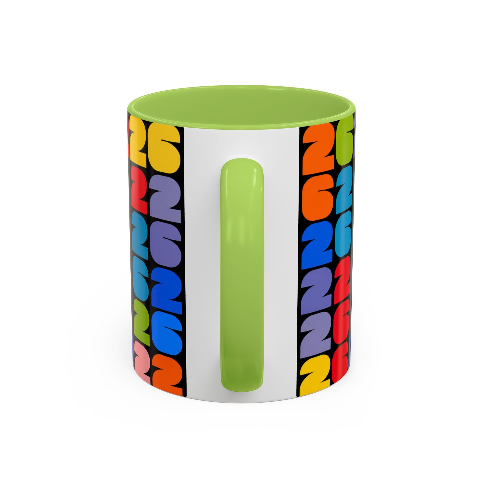 2026 World Cup Accent Coffee Mug – Colorful FIFA Trophy Design (11/15oz)