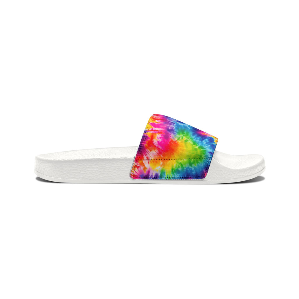 Youth Tie-Dye Slide Sandals — Removable Strap Kids Beach & Pool Slides