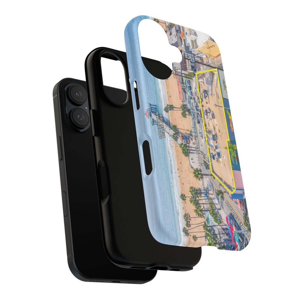 Phone Cases, Manhattan Beach California iPhone Samsung Google Tough Cases, Beach Lovers Gifts, Coastal Accessories, Ocean Phone Covers,